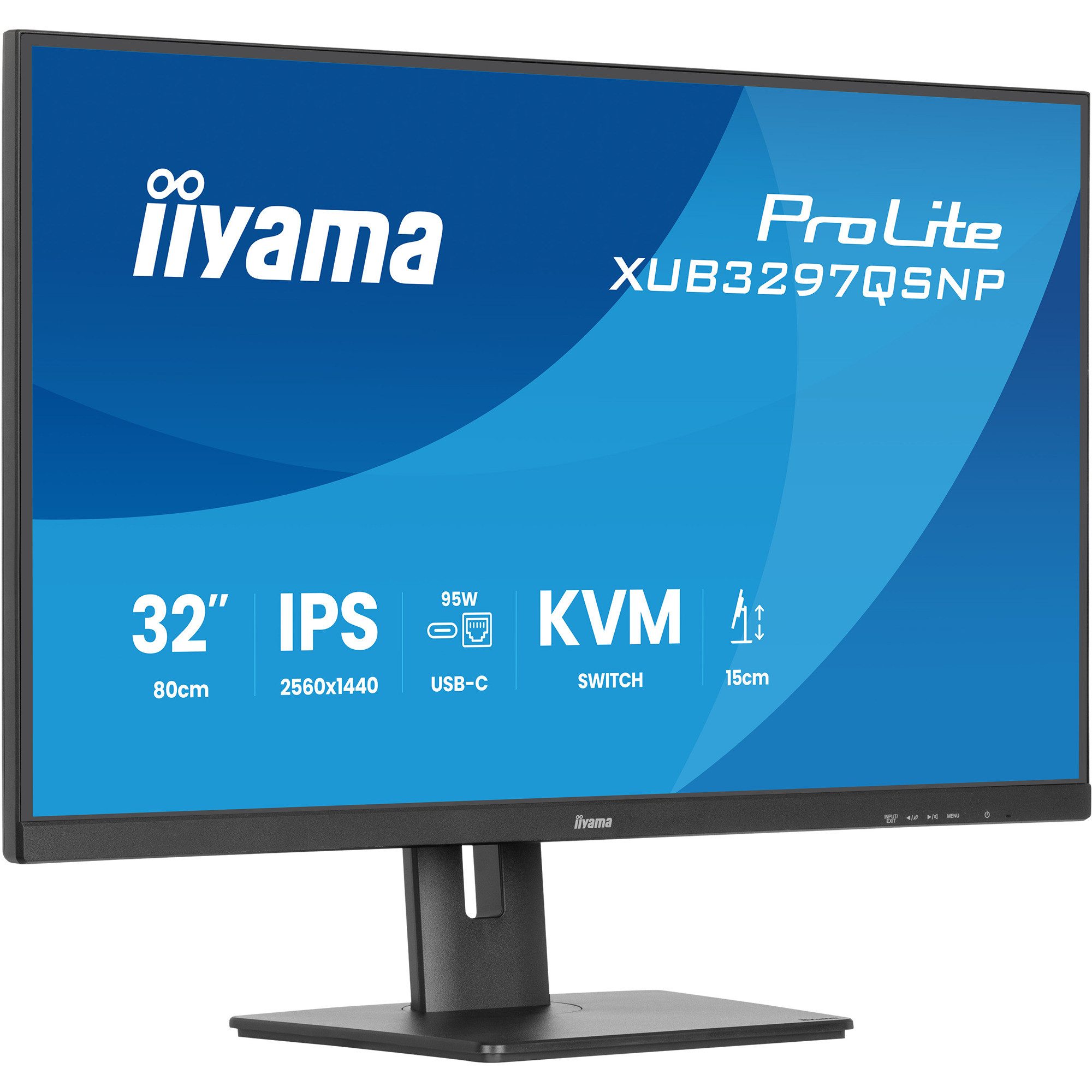 Iiyama iiyama ProLite XUB3297QSNP-B1, LED-Monitor, (WQHD, TFT-Monitor (2560 x 1440 px)