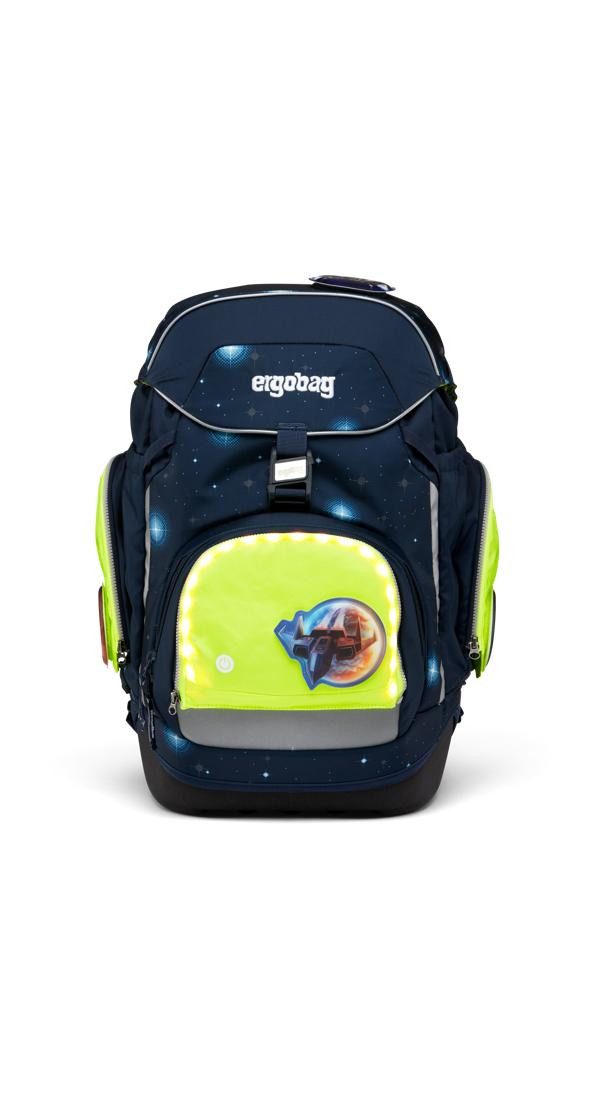 ergobag Schulranzen Fluo LED Zip Set, reflektierend