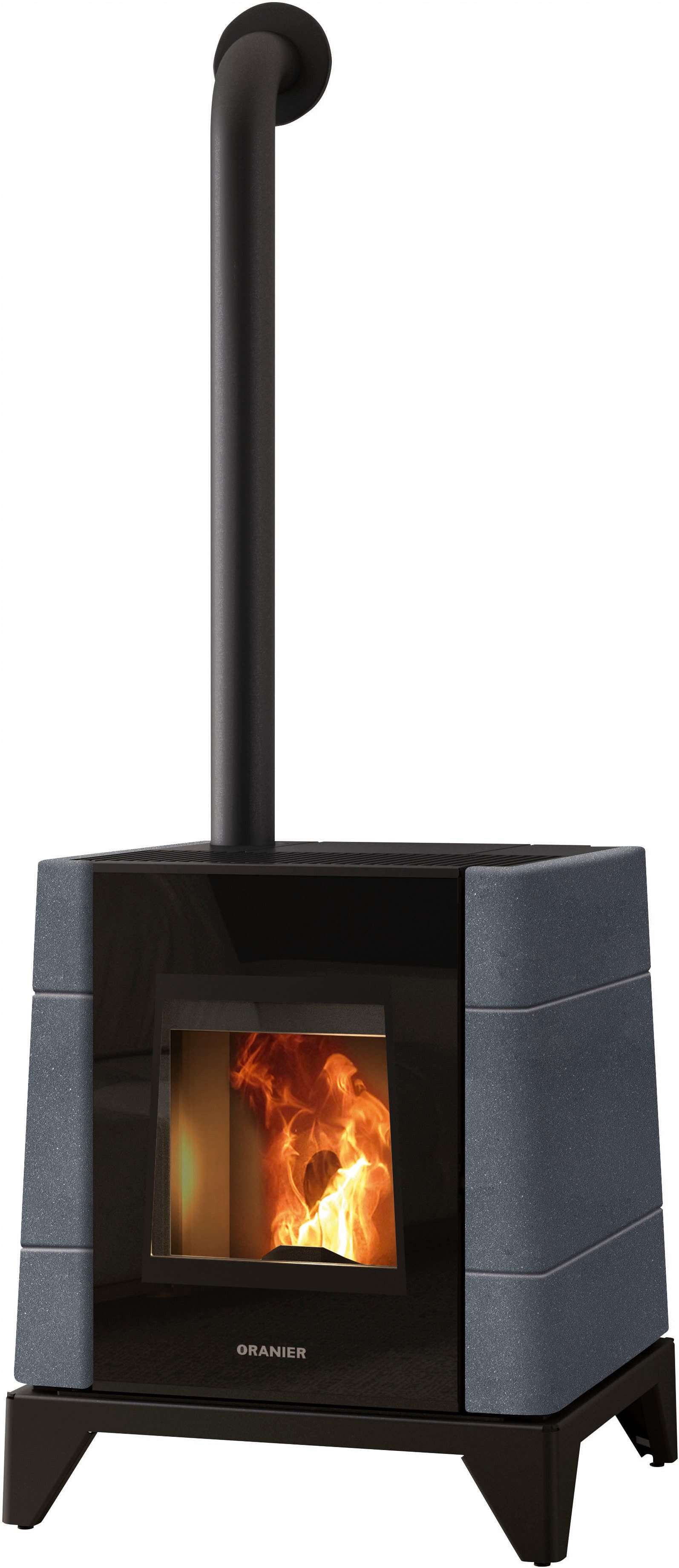 Oranier Pelletofen »Pio conStone« Anthrazit, 5,5 kW, Zeitbrand, Pelletofen Pio mit integrierter WiFi-Funktion