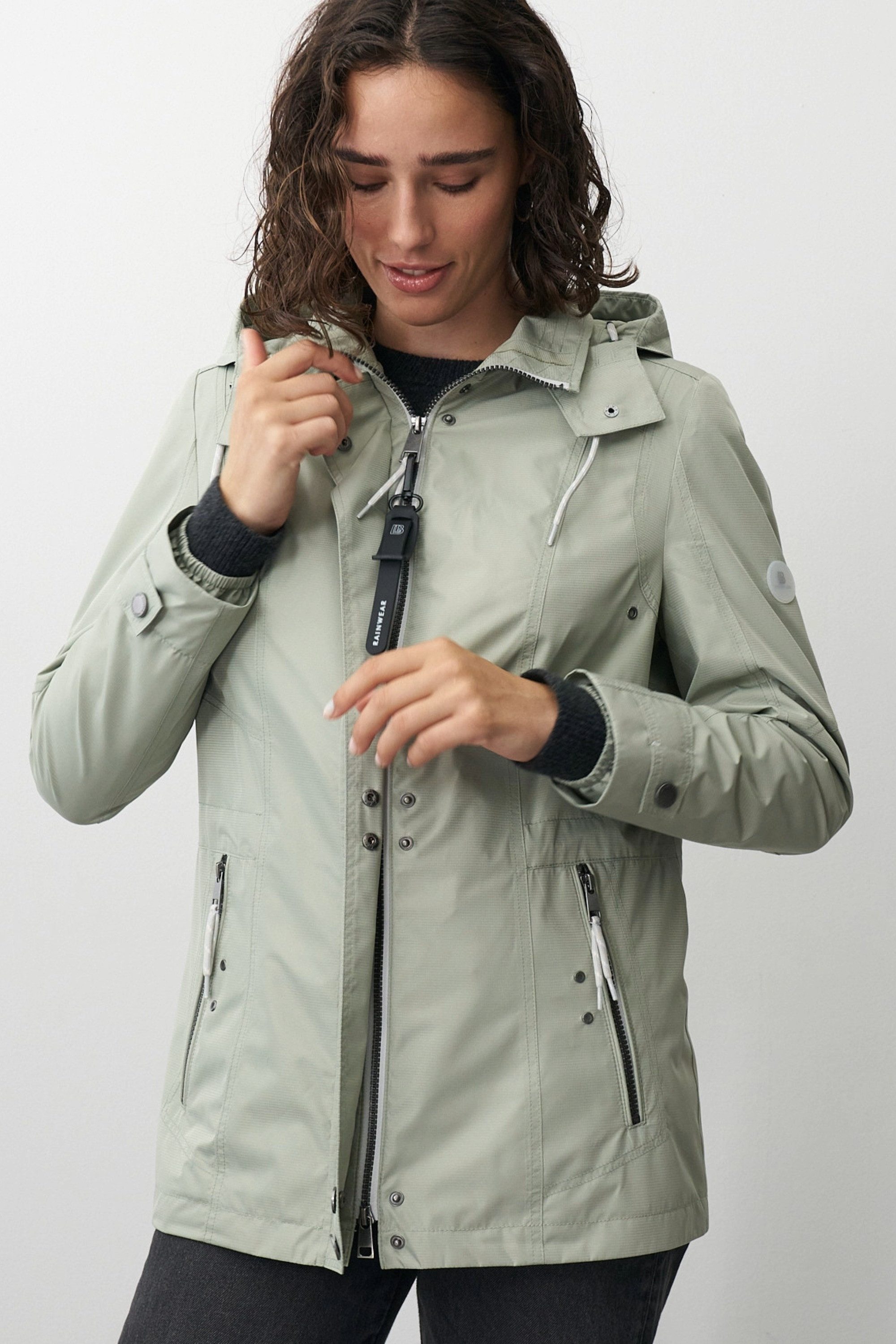 Barbara Lebek Funktionsjacke Übergangsjacke oder Outdoorjacke mit abnehmbarer Kapuze