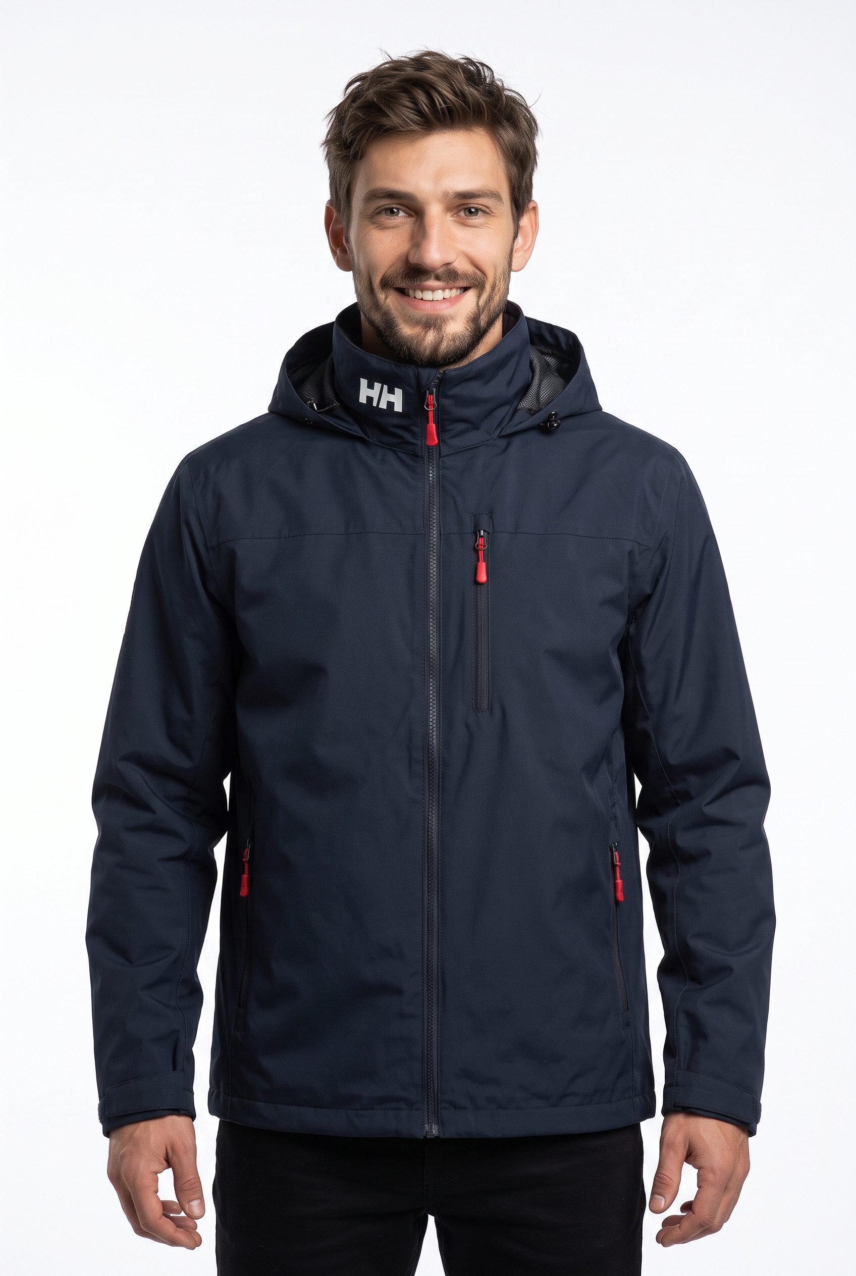 Helly Hansen Funktionsjacke CREW HOODED MIDLAYER JACKET 2 sportlicher Stil, für vielseitige Outdoor-Aktivitäten