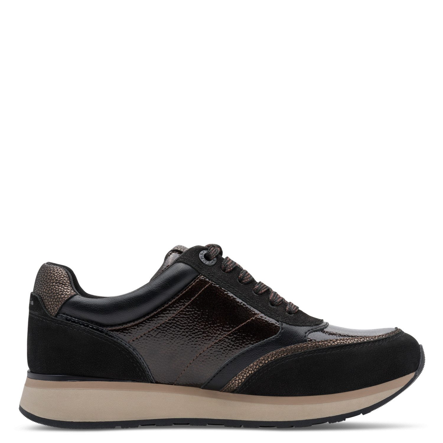 Tamaris Plateausneaker Halbschuh, Schnürschuh mit praktischem Außenreißverschluss