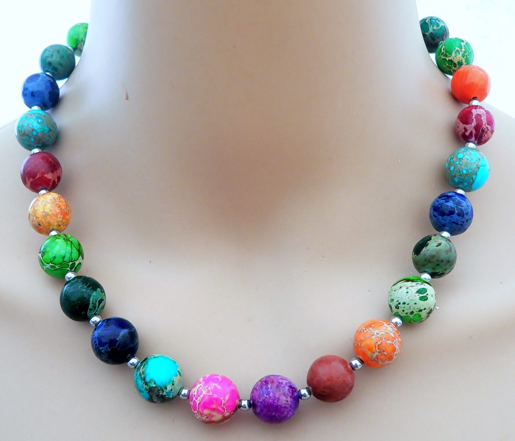 traumschmuck Collier 208o Halskette Schmuck,-Edelstein Impressions Jaspis b günstig online kaufen