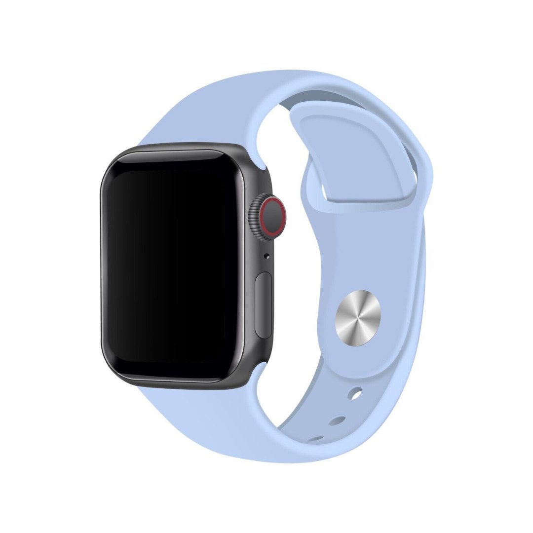 SmartUP Smartwatch-Armband für Apple Watch 11 10 9 8 7 6 5 4 3 SE Ultra Silikon Sport Ersatzband, kompatibel mit allen Apple Watch Modellen, atmungsaktives Silikon