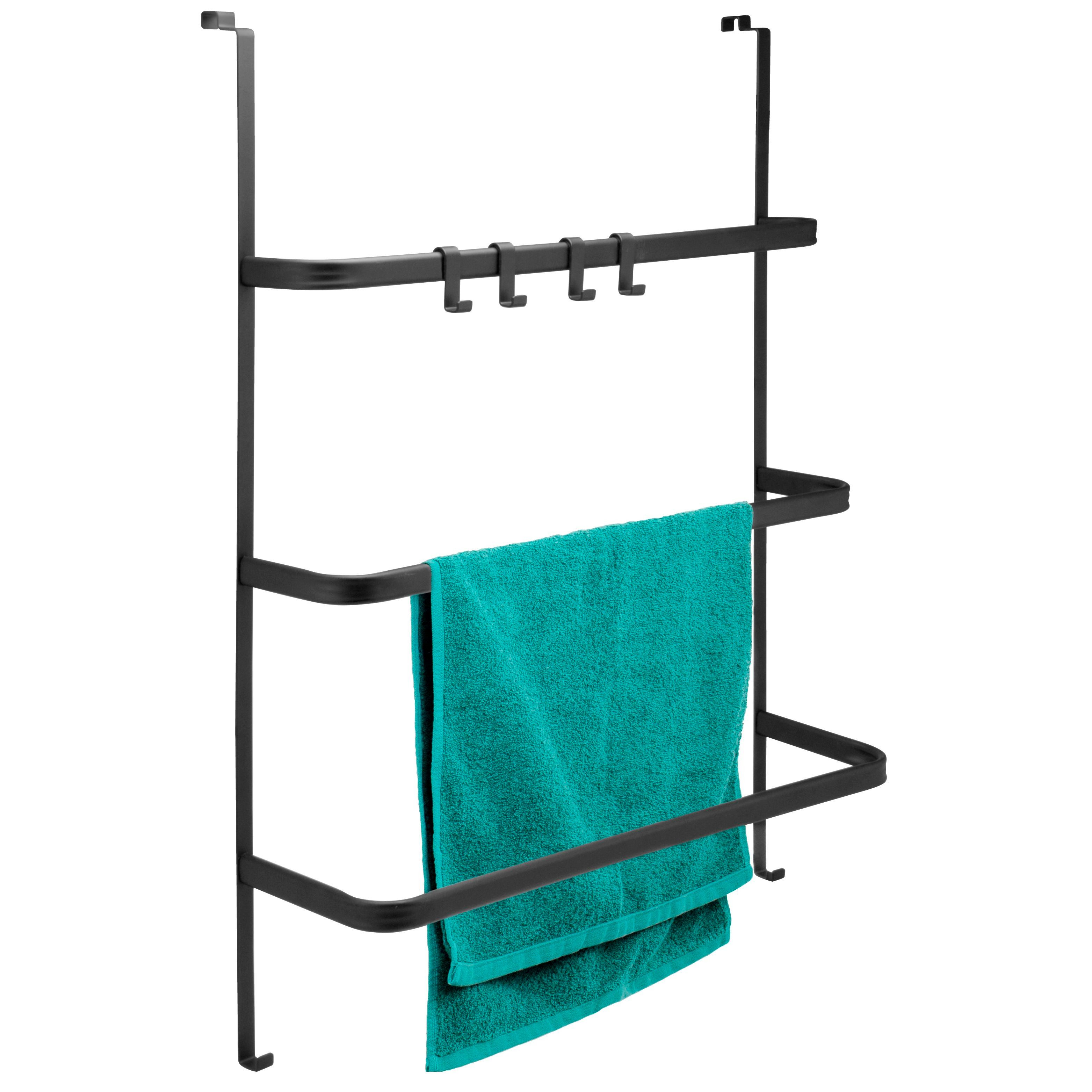 bremermann Handtuchhalter Tür-Hängeregal aus Metall, 3 Handtuchstangen und günstig online kaufen