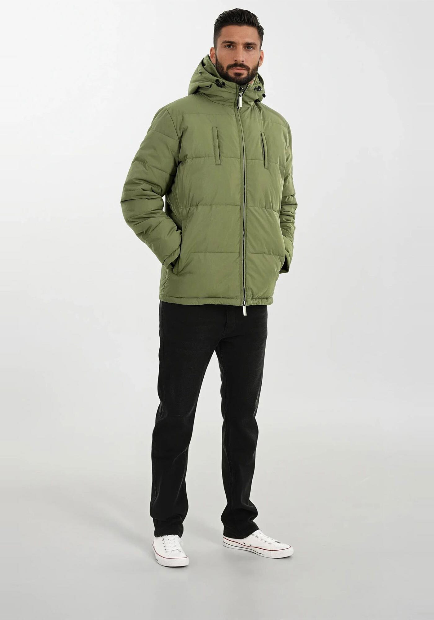 Alessandro Salvarini Winterjacke ASFredii mit abnehmbaren Teddy-Fleece-Innenlayer