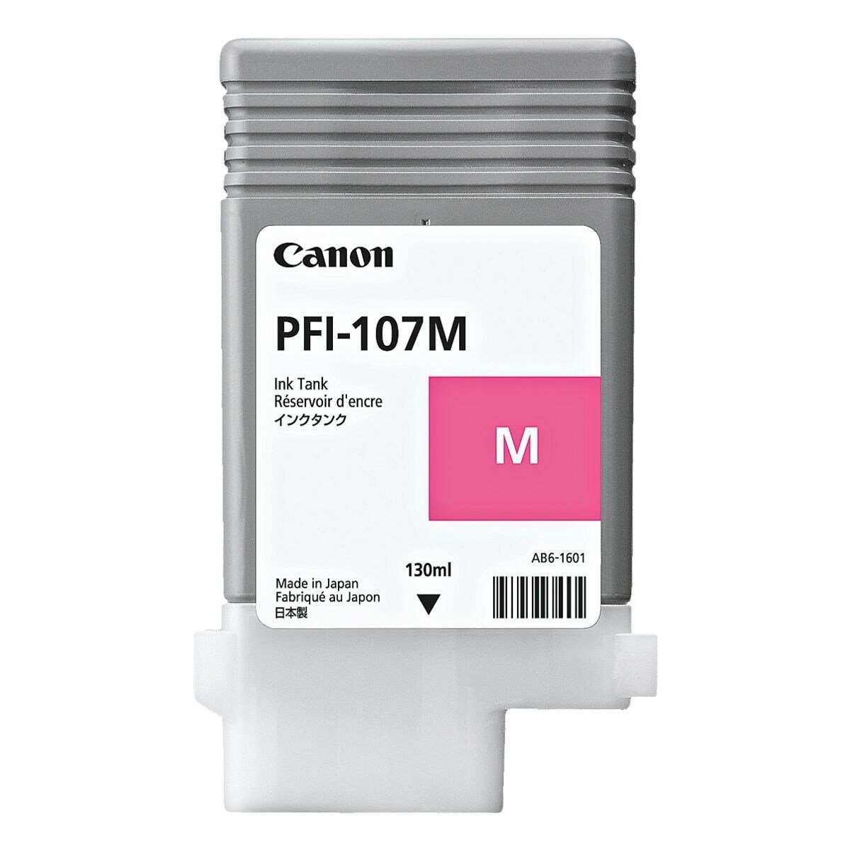 Canon PFI-107M Tintenpatrone (130 ml, Original Druckerpatrone, magenta)