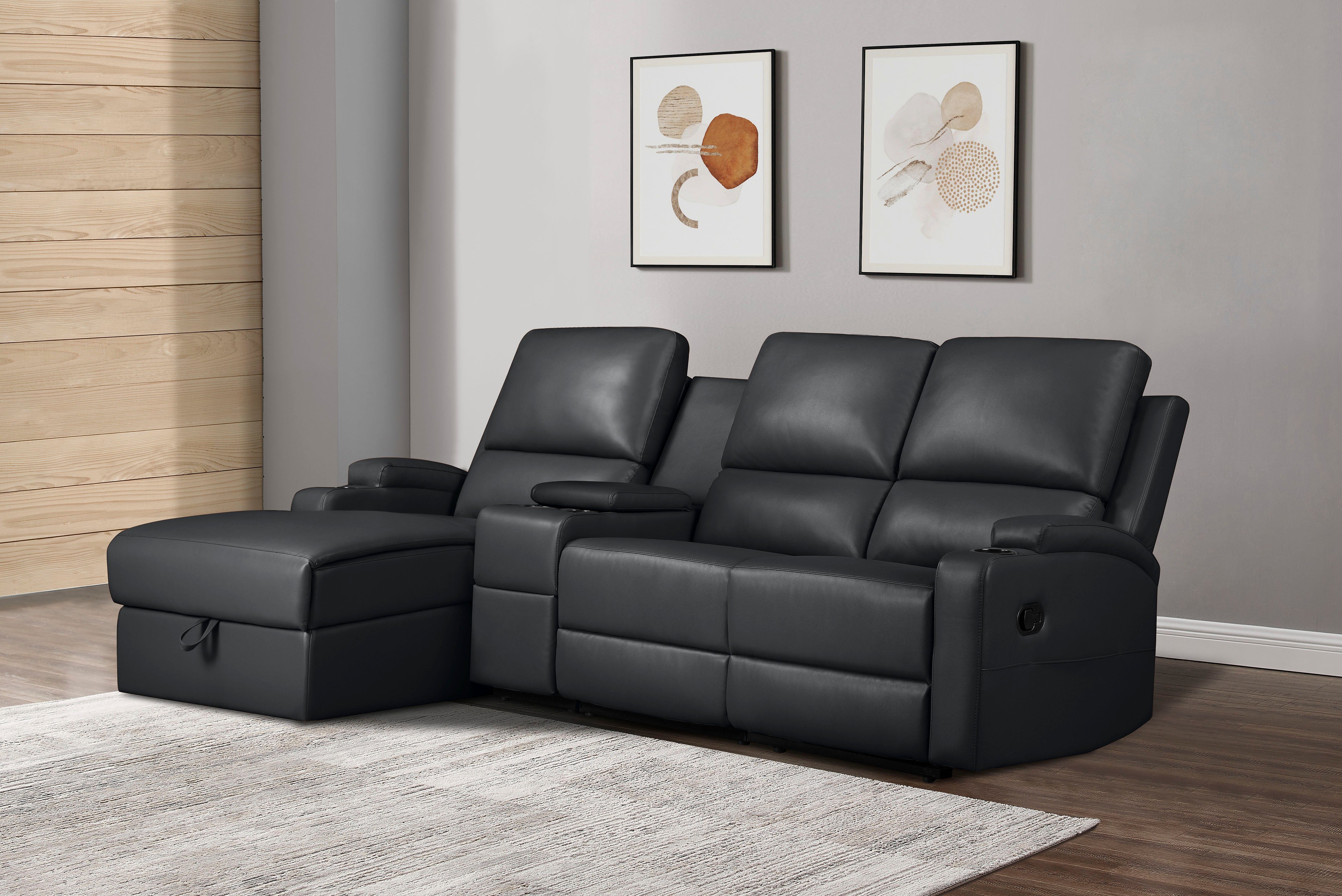 Home affaire Ecksofa NAPORI Multimediasofa, 3er günstig online kaufen