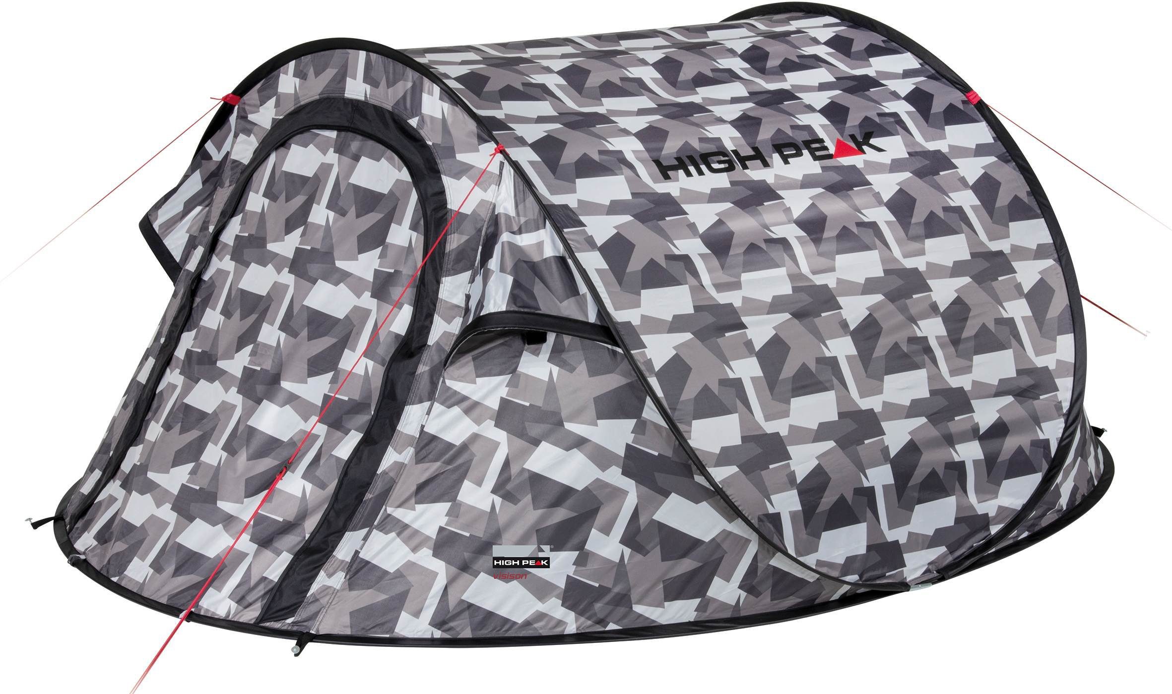 High Peak camouflage (mit Pop 3, Vision Zelt up 2 Personen: Wurfzelt Transporttasche)