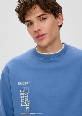 QS Sweatshirt Sweatshirt mit großem Rückenprint