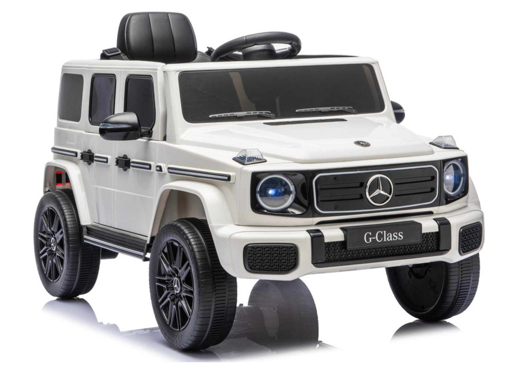 Wisam Elektro-Kinderauto Mercedes G 4x4 24V 2580 Elektrofahrzeug, Weiß