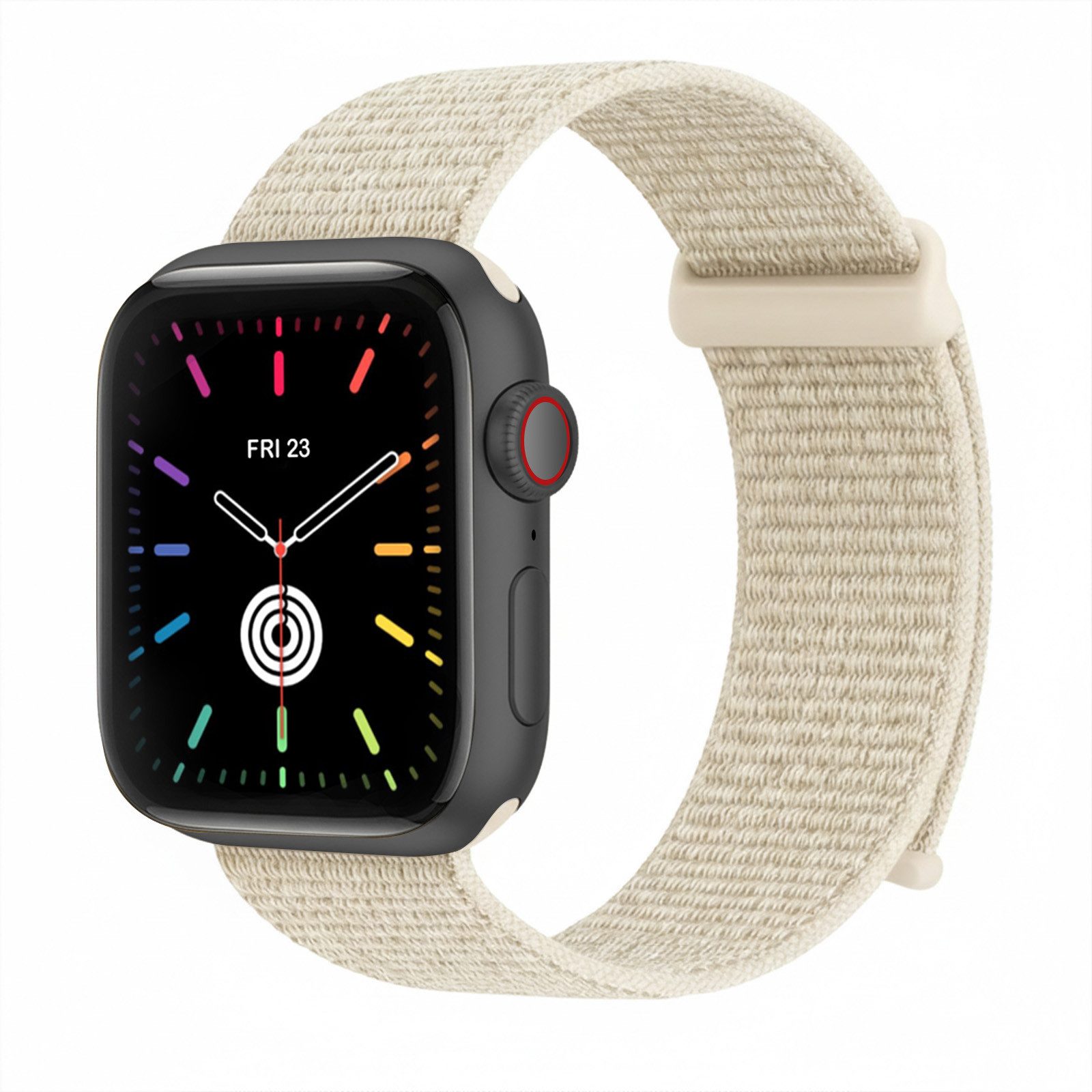 Tec-Expert Smartwatch-Armband für Apple Watch Series 7 41 mm Armband Ersatz Wechsel Band, Nylon Textil mit Klettverschluss, stufenlos Verstellbar, atmungsaktiv