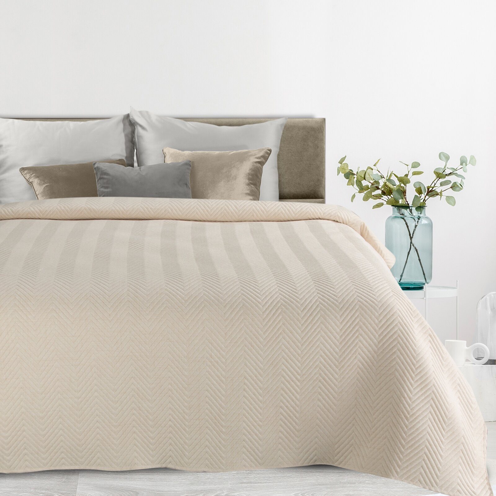 Eurofirany Bettüberwurf Steppdecke, Zweiseitiger Überwurf Tagesdecke 200x22 günstig online kaufen