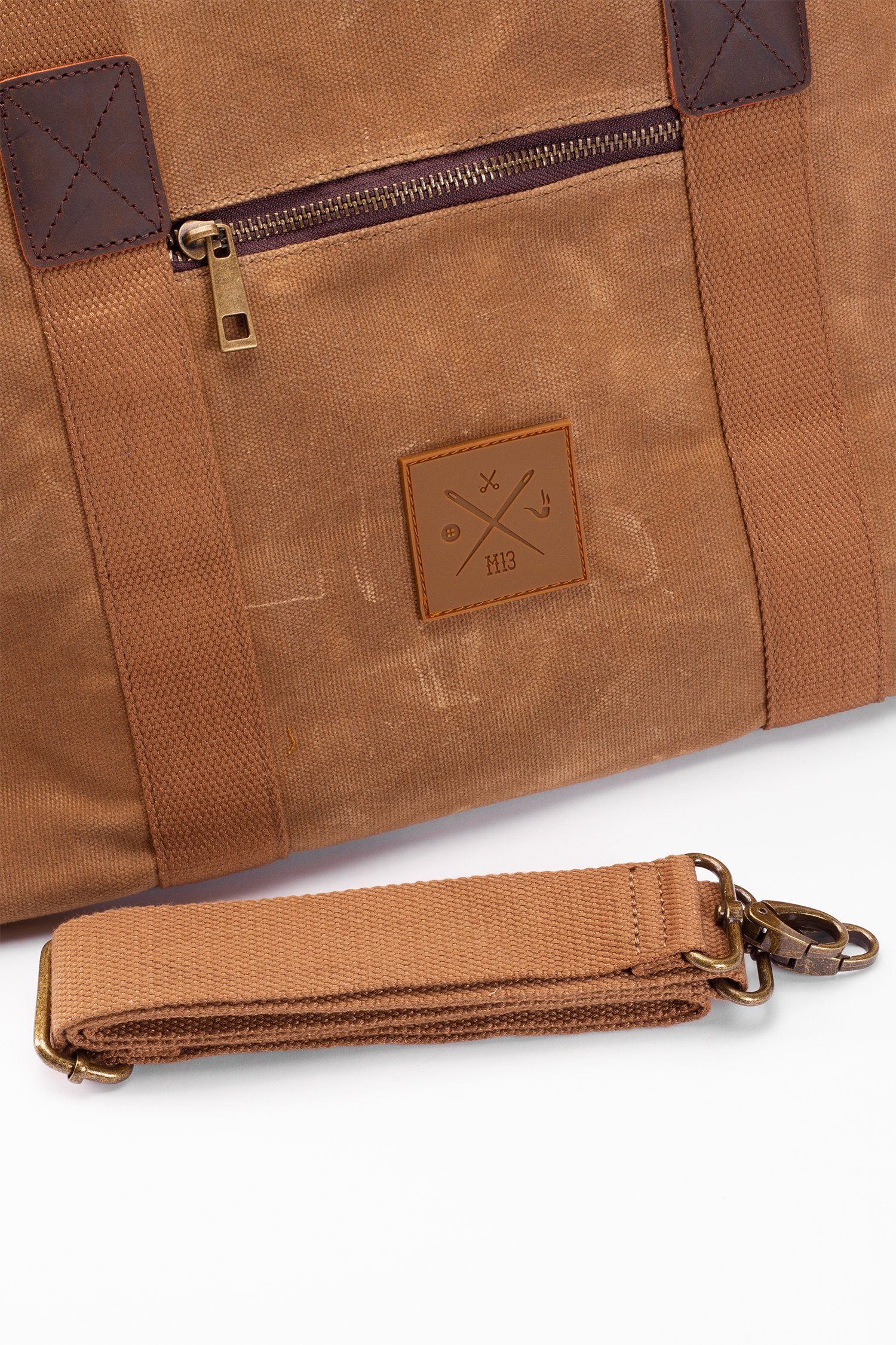 Sporttasche Canvas Baumwolle Weekender, 19L, - Duffel Bag Vintage Schultertasche, Reisetasche Manufaktur13