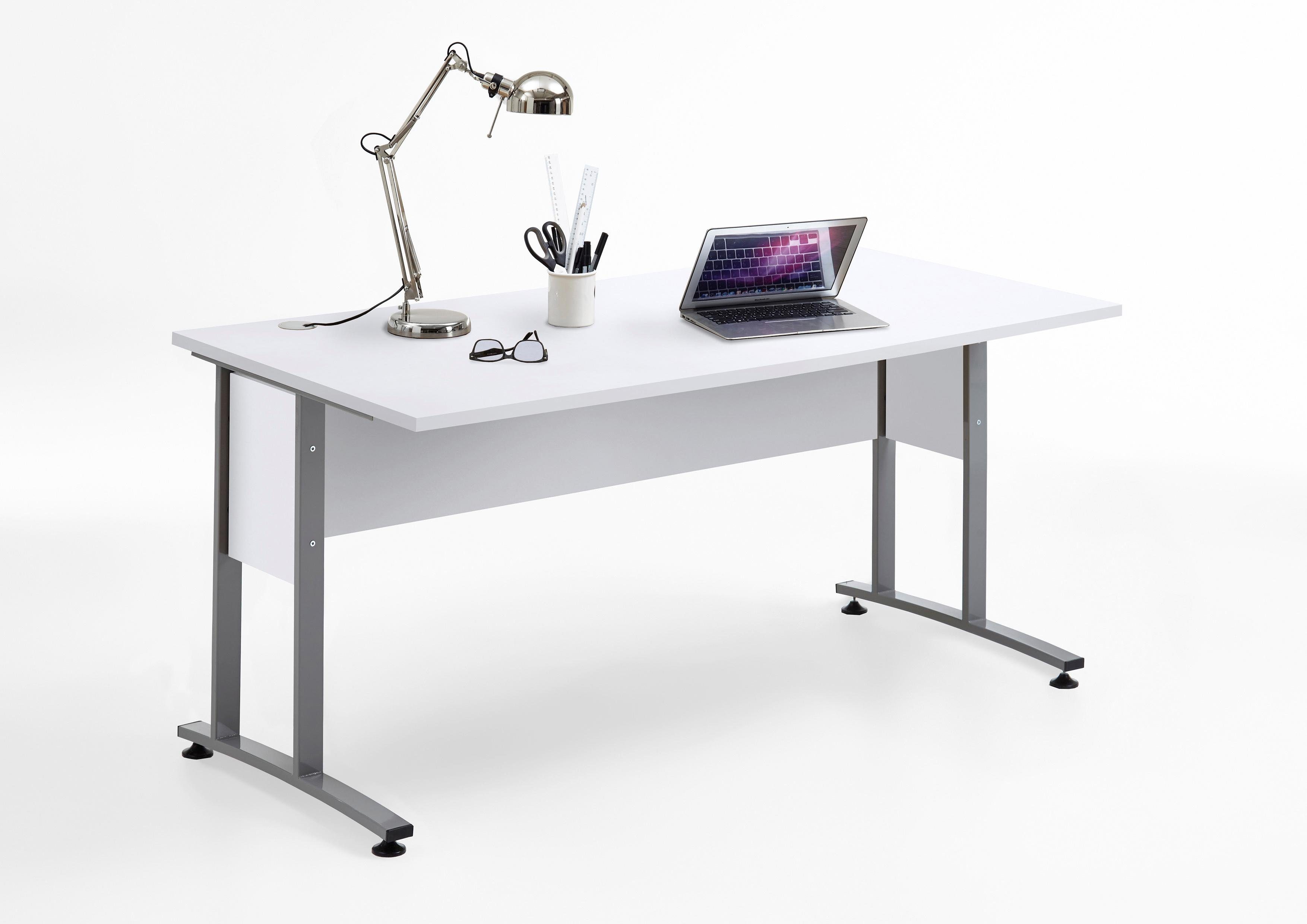 FMD Schreibtisch »Calvi«, Maße (B/T/H): 160/80/75 cm online kaufen | OTTO