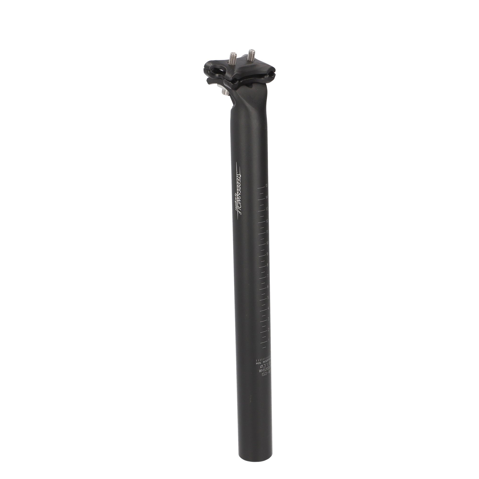 Ergotec Sattelstütze Sattelstütze Steppenwolf 316mm schwarz 350 mm Aluminium