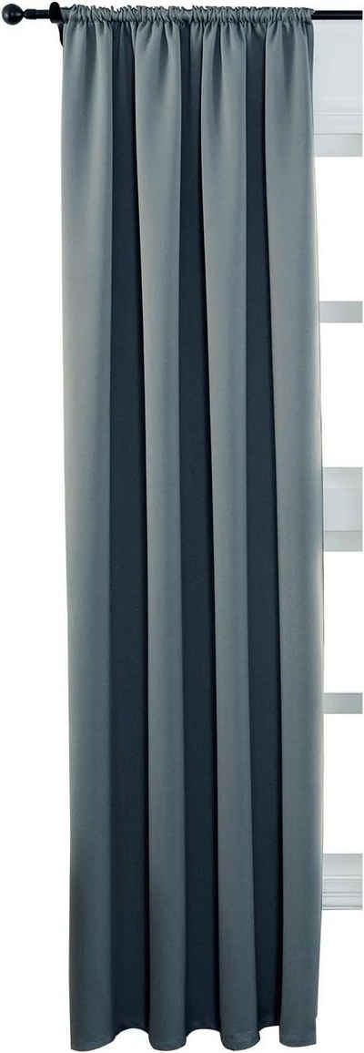 Gardine, Woltu, (1 St), blickdicht, Blickdicht mit Kräuselband für Schiene, 250 g/m²