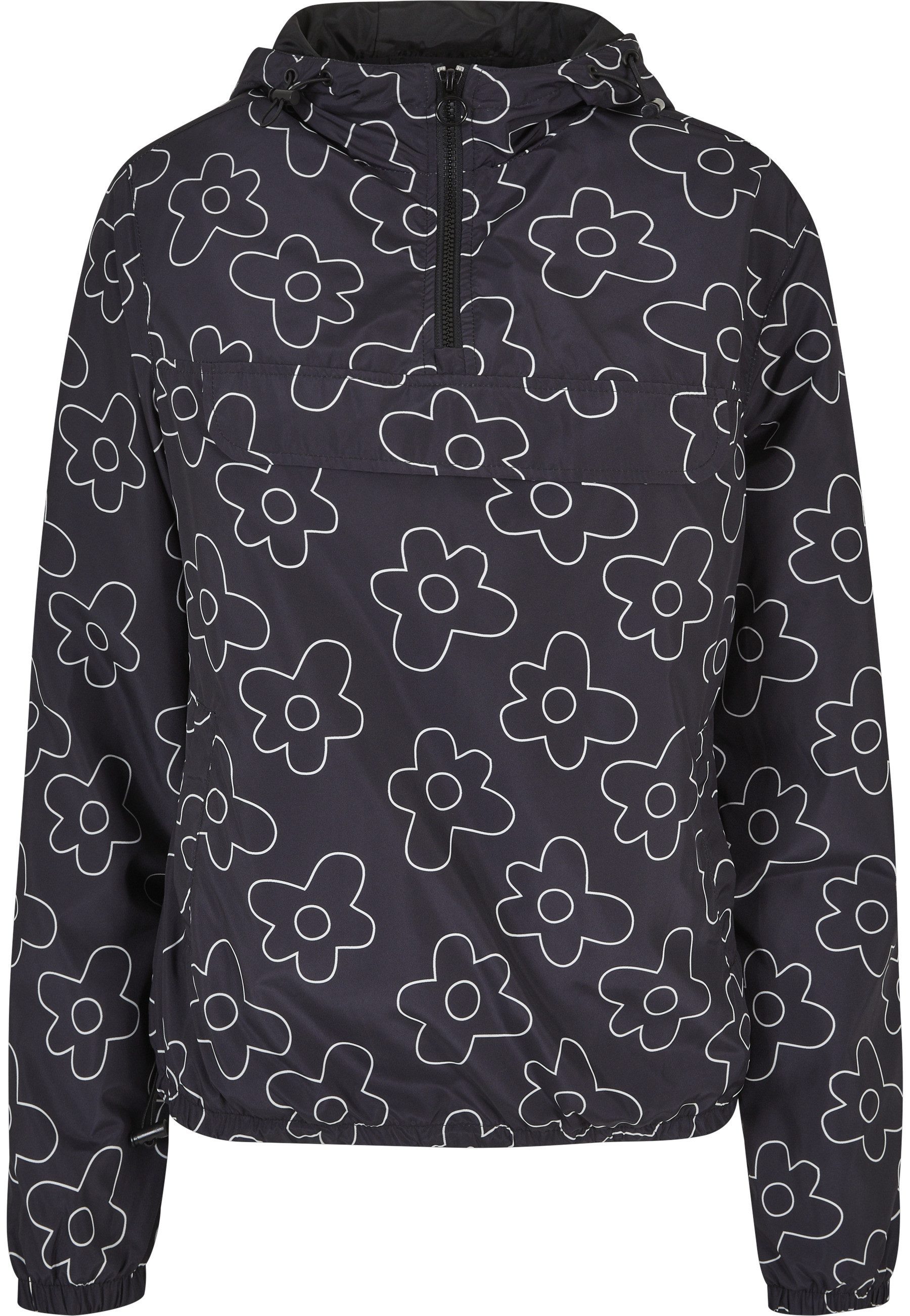Allwetterjacke Urban Classics Damen Ladies AOP Pullover Jacket