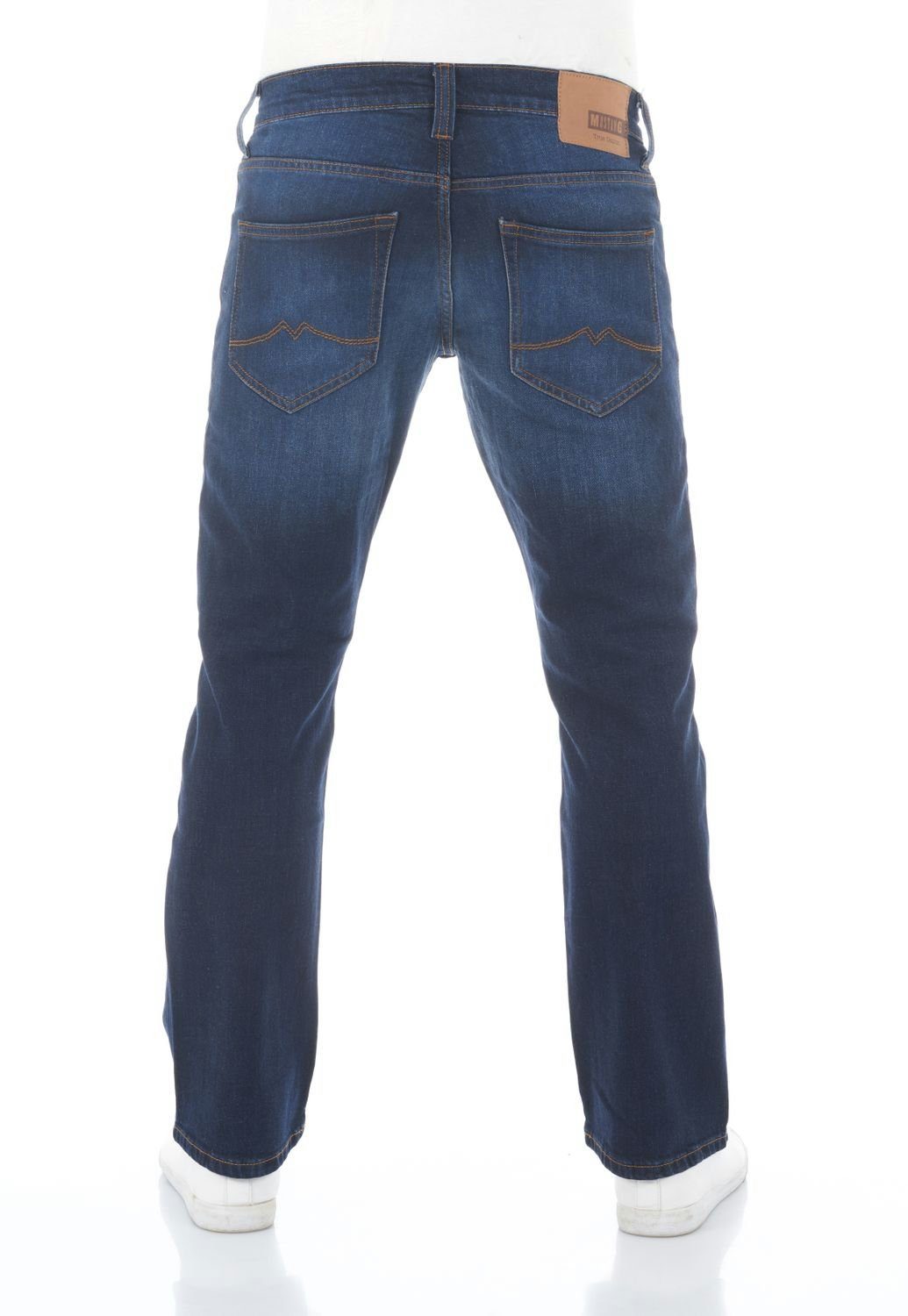 (982) MUSTANG Stretch Bootcut-Jeans Oregon Cut Jeanshose Herren Dark mit Denim Boot Blue Hose Denim