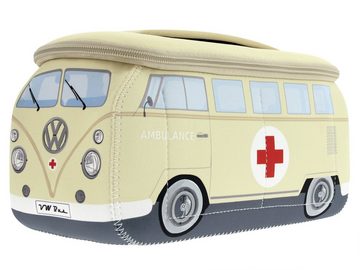VW Collection by BRISA Kulturbeutel Volkswagen Neopren Schminktasche, Reisebeutel, Kosmetiktasche im Krankenwagen Design