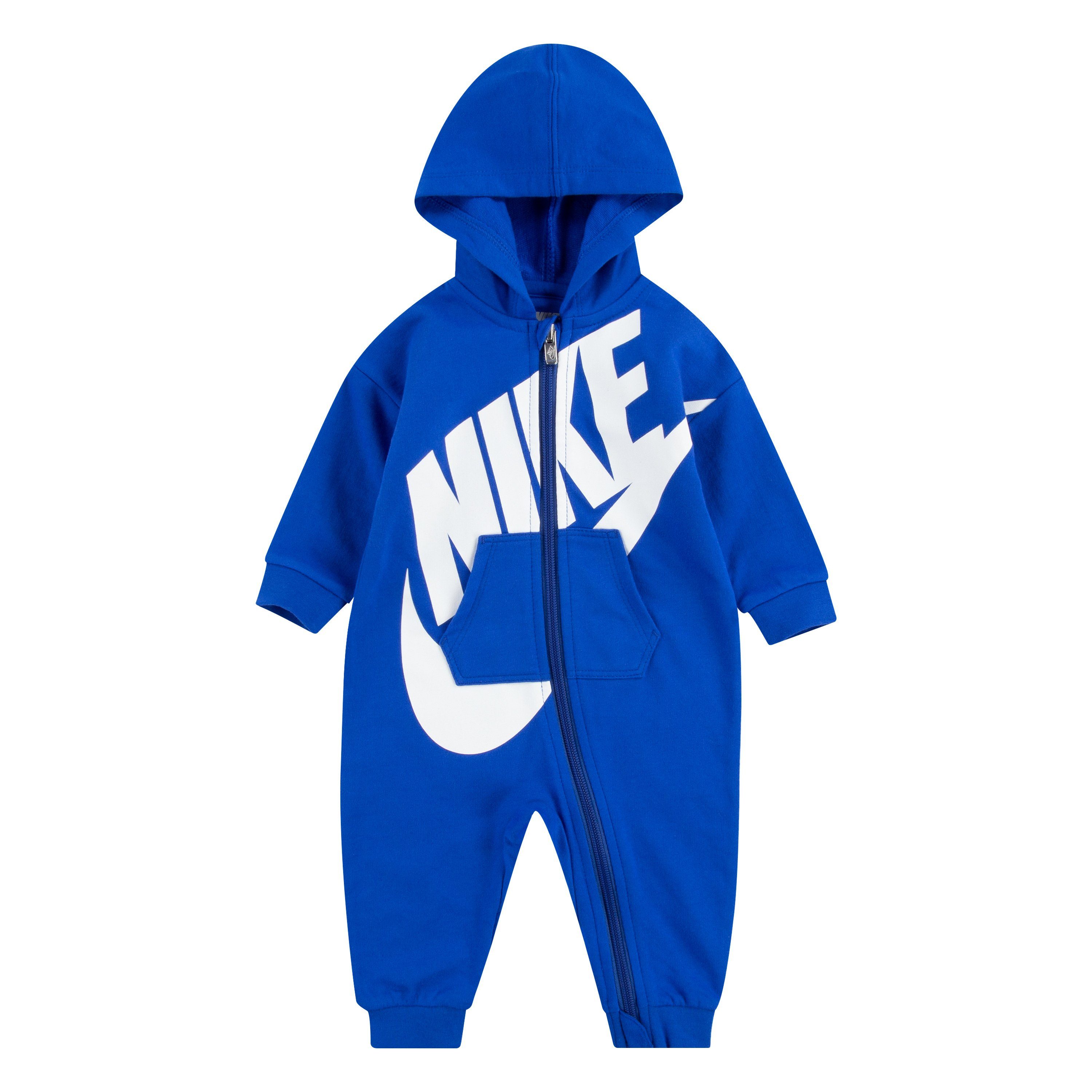 NKN ALL Strampler DAY Sportswear PLAY COVERALL Nike blau-weiß