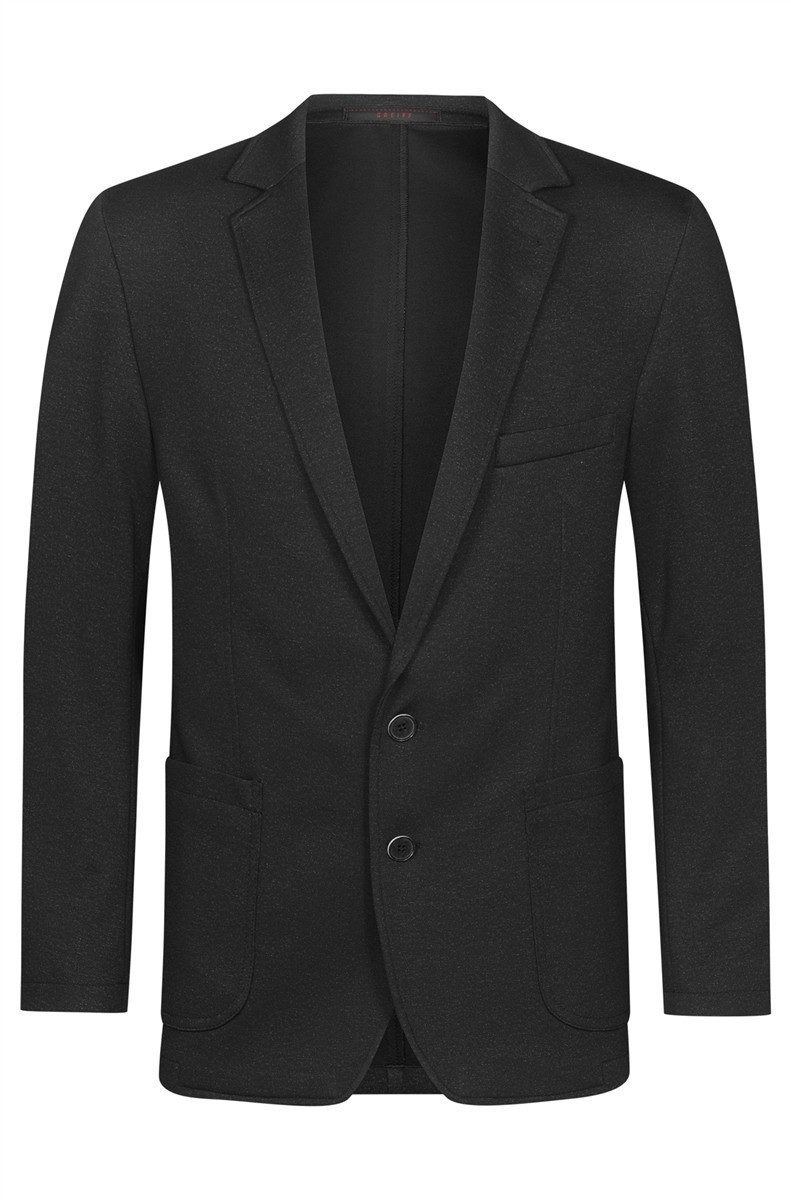 GREIFF Sakko Greiff Corporate Sakko Herren CASUAL OEKO TEX® meliert Anthrazit 62