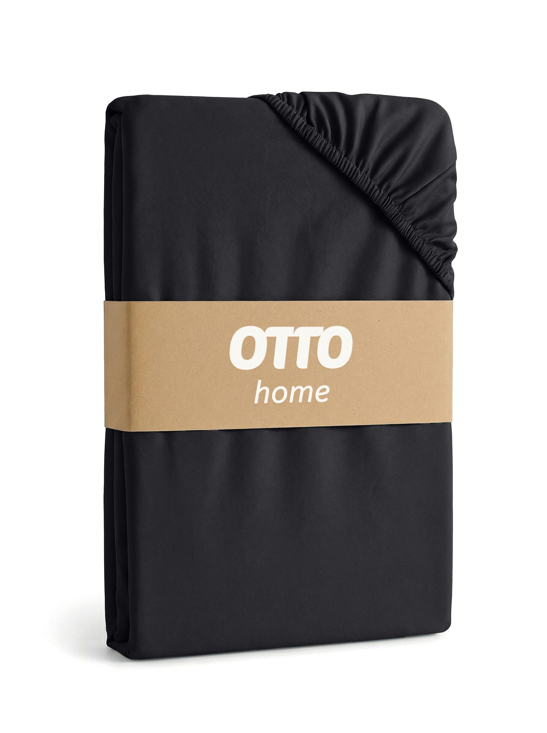 OTTO home Spannbettlaken BLACKBERRY in PREMIUM und BASIC Qualität, 100% Baumwolle, Jersey (160 g/m), Gummizug: rundum, (1 Stück), für hohe Matratzen bis 28 cm,  – Bild 3 von 5