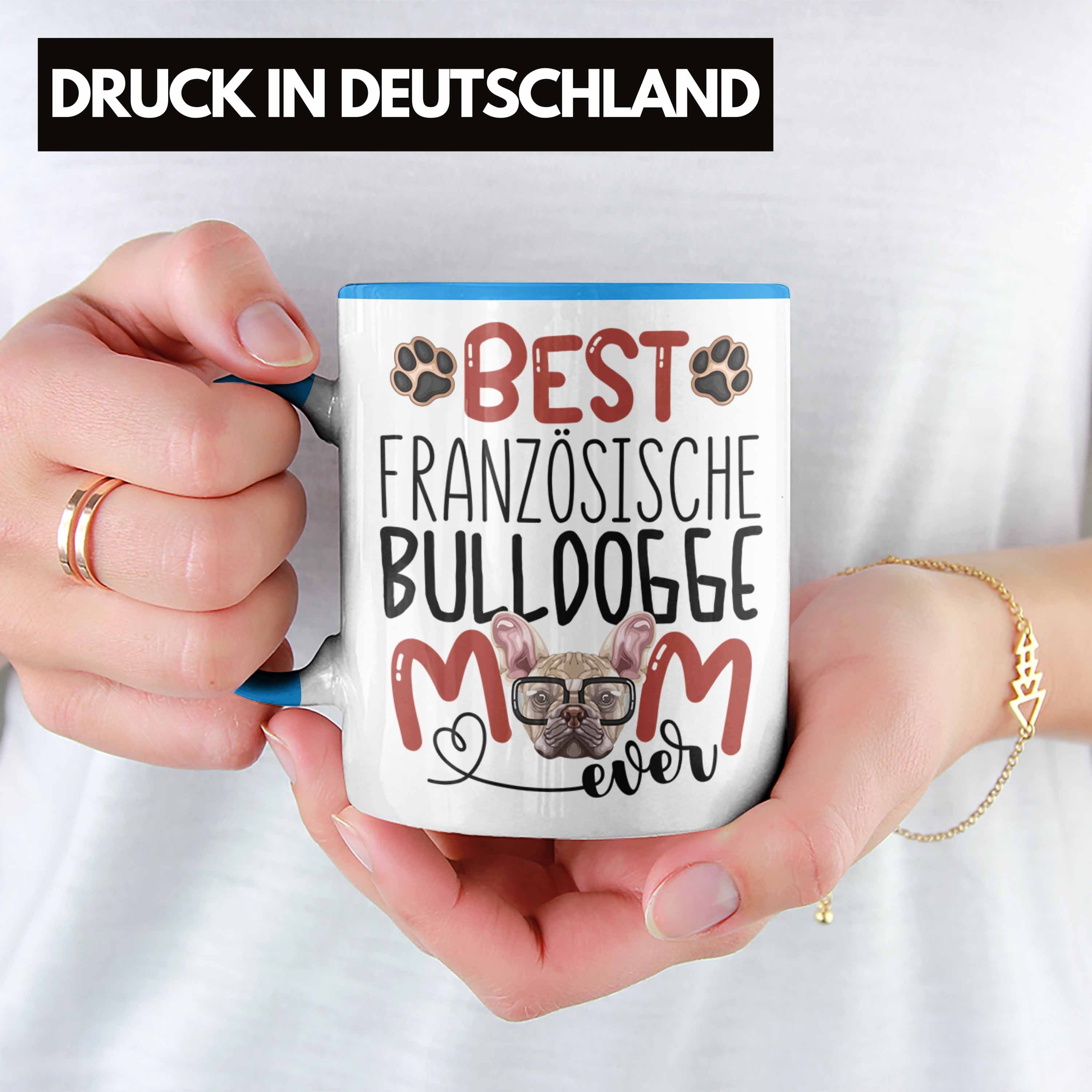 Besitzerin Französische Blau Trendation Tasse Bulldogge Tasse Lustiger Mom G Spruch Geschenk