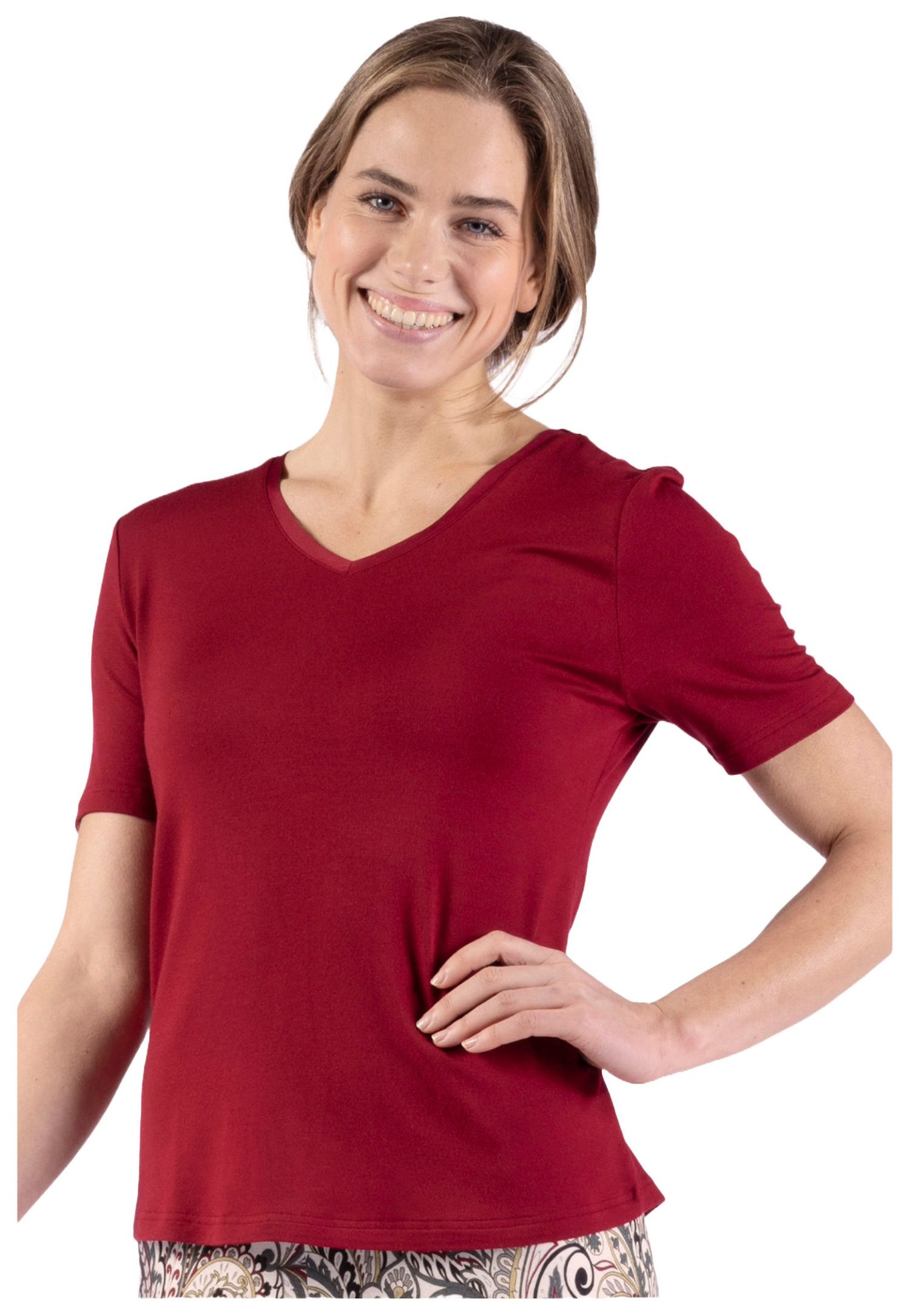 Nina Von C. Pyjamaoberteil Damen Pyjamashirt (1-tlg) günstig online kaufen