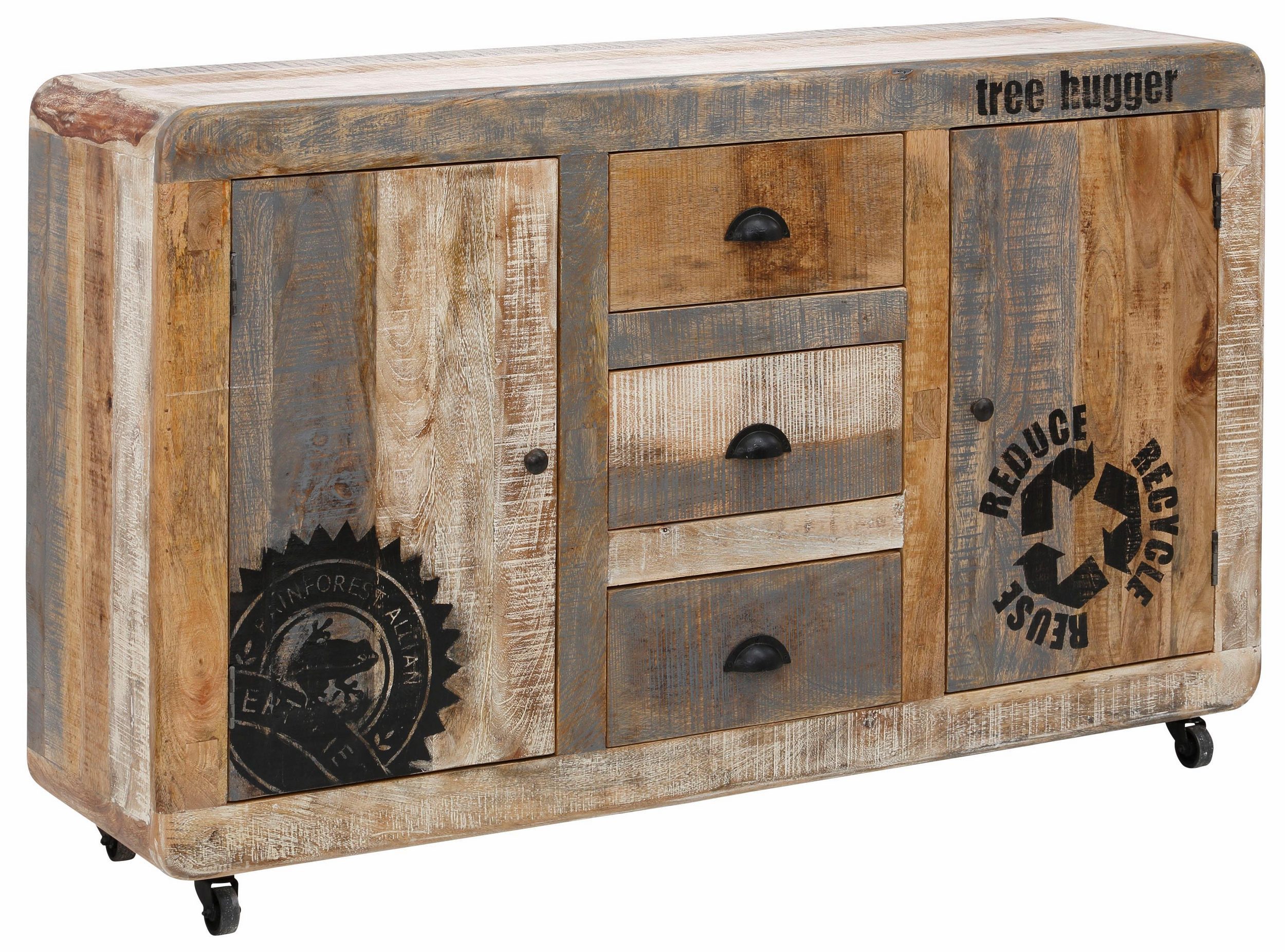 loft24 Sideboard Bulky, Anrichte aus Mangoholz günstig online kaufen