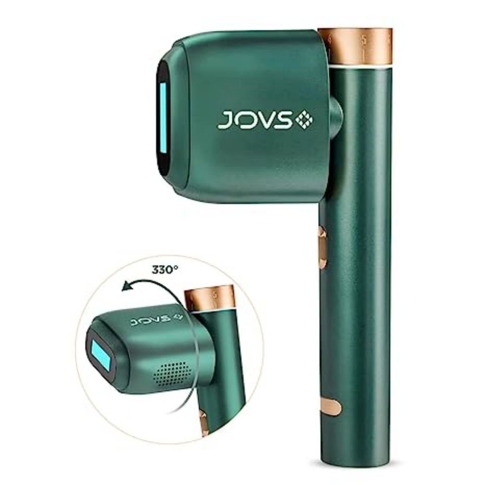 JOVS Haarentfernungsgerät JOVS Venus Epilierer mit gepulstem Licht, IPL Geräte Haarentfernung, 590-1200nm Lichtimpulse, Geschenkbox, 12.5 cm² Vollbildschirm Sapphire ICE