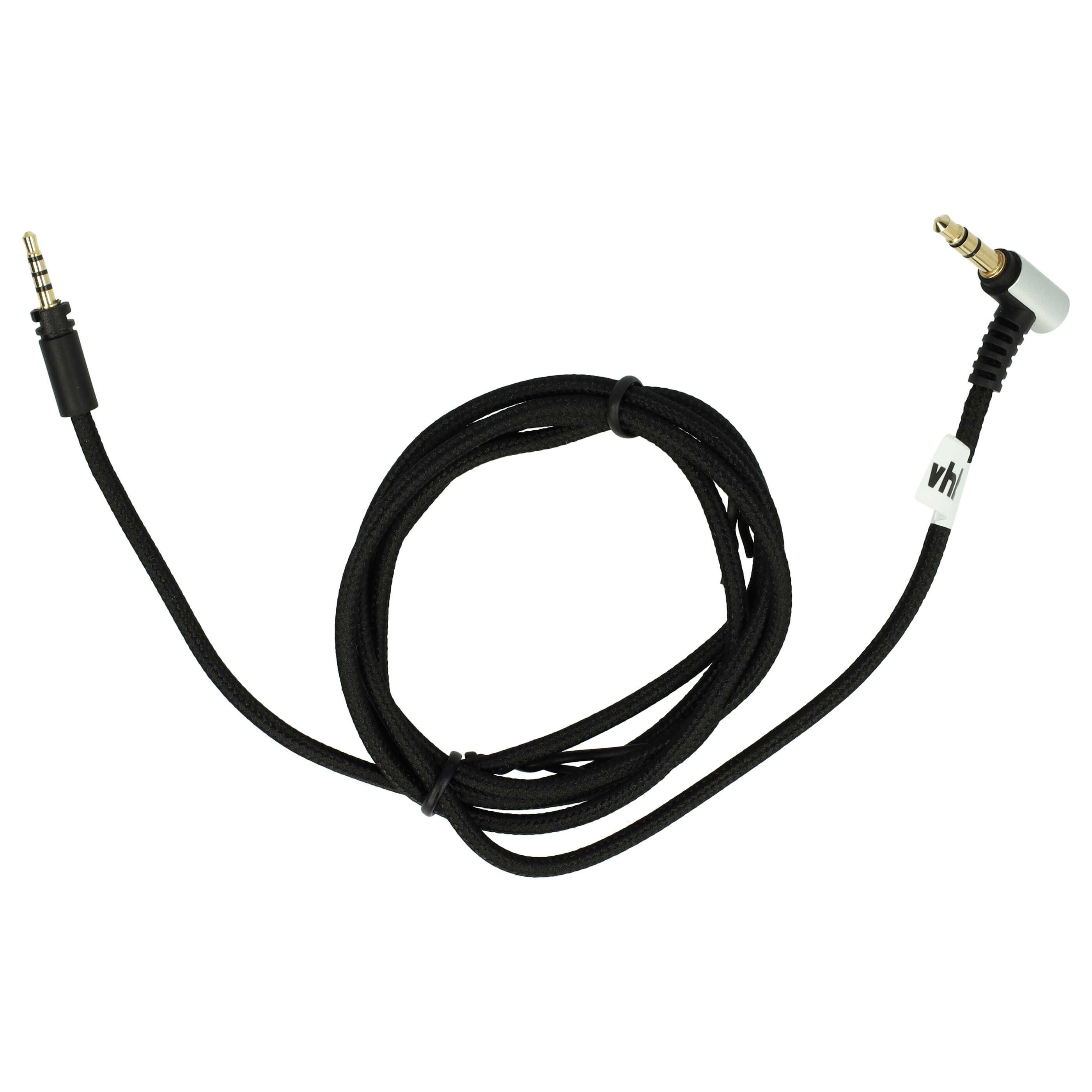 vhbw passend für Sennheiser Momentum Wireless, On-Ear Wireless Kopfhörer Audio-Kabel, (120 cm), Hochwertiges Verbindungskabel für Kopfhörer, Anschlüsse: 1x 2,5 mm von VHBW