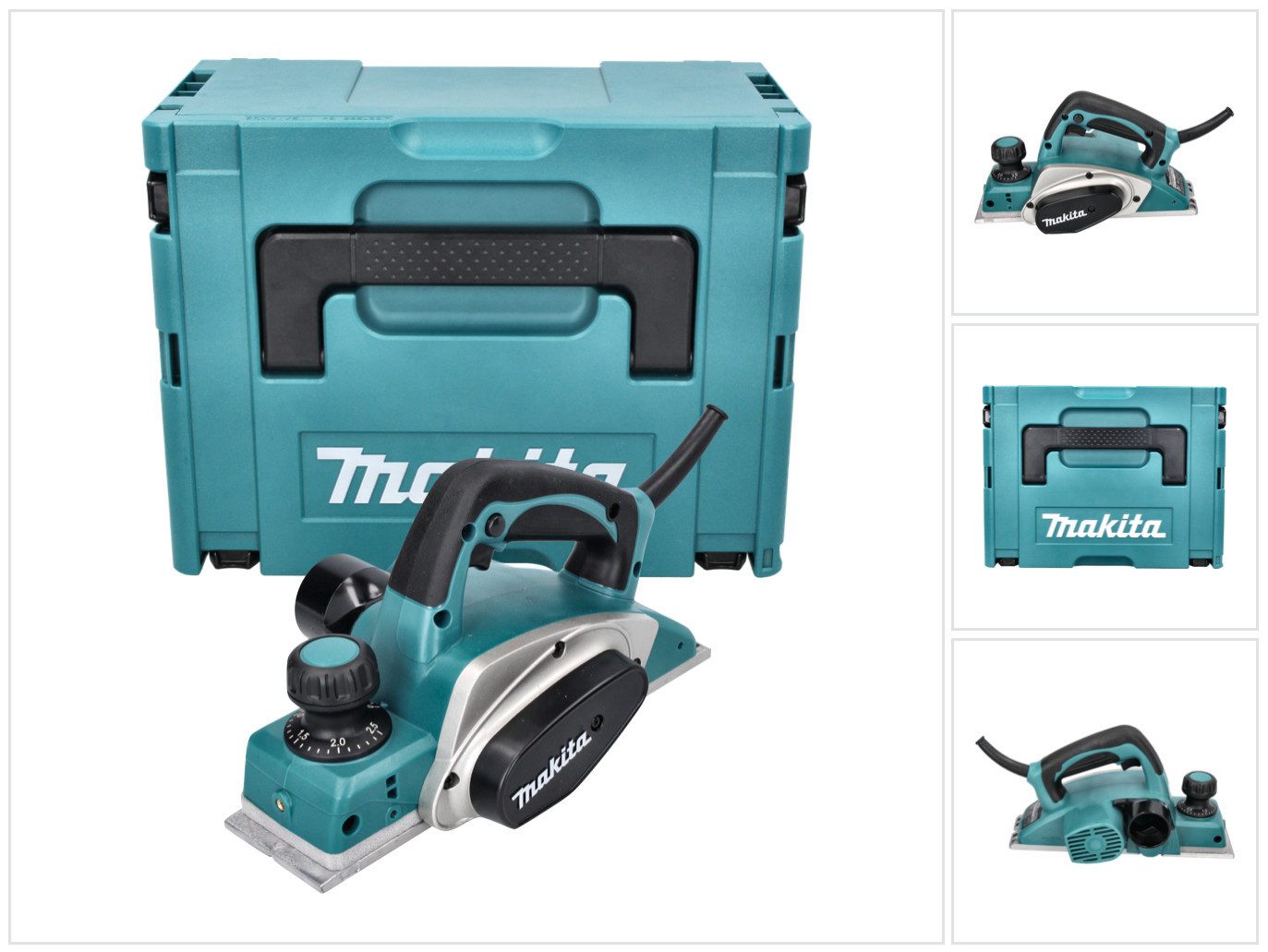 Makita Elektrohobel KP 0800 J Falzhobel Elektrohobel Hobel 620 W 82 mm + Makpac