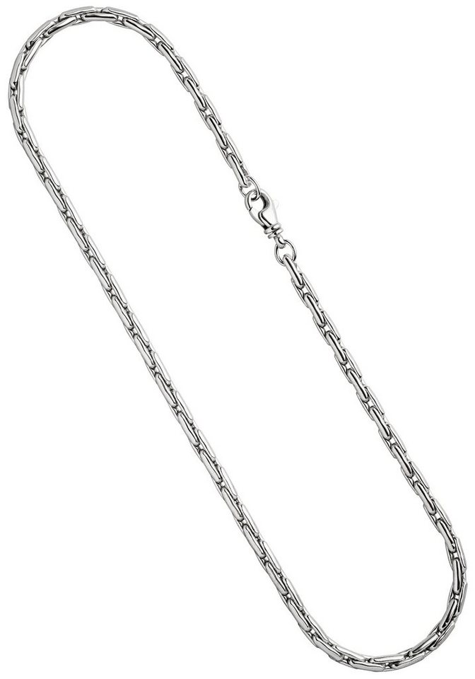 JOBO Silberkette, 925 Silber 45 cm, Mit Karabinerverschluss