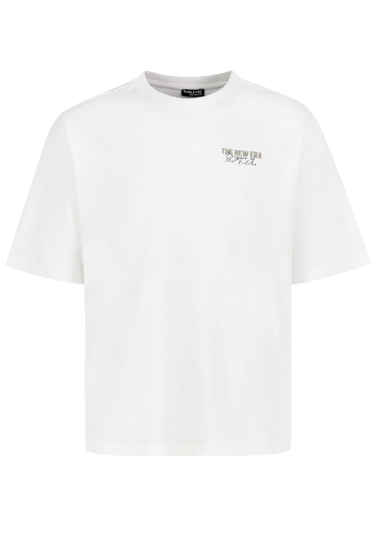 SUBLEVEL T-Shirt Herren Baumwollshirt Oversized Fit mit großem Backprint, verschiedene Drucke