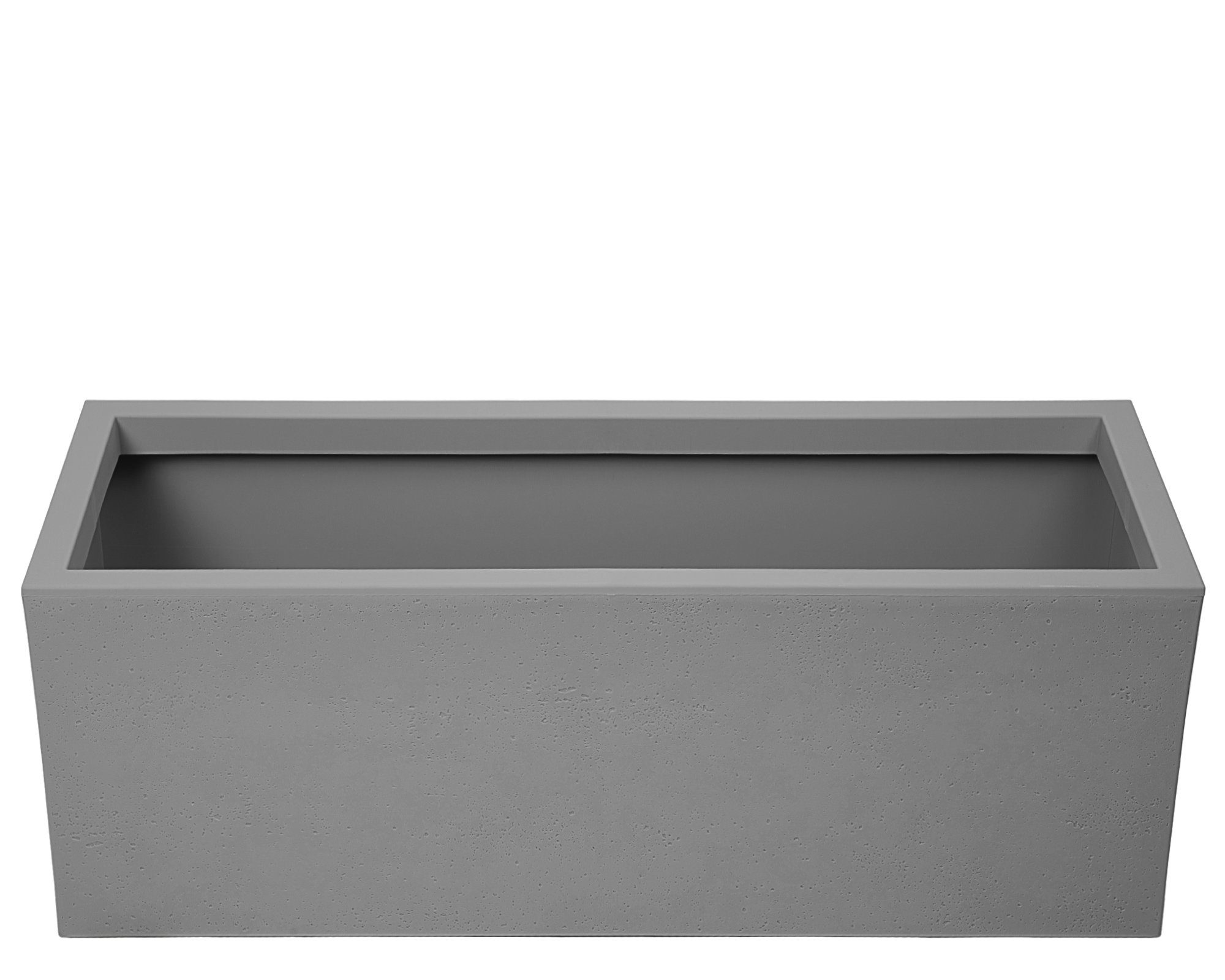 ONDIS24 Blumenkasten Vulkan 57L Gestein/Basalt Optik mit Wasserspeicher Pflanzenkasten, 79.5 x 29.5 x 29.5 (H) cm