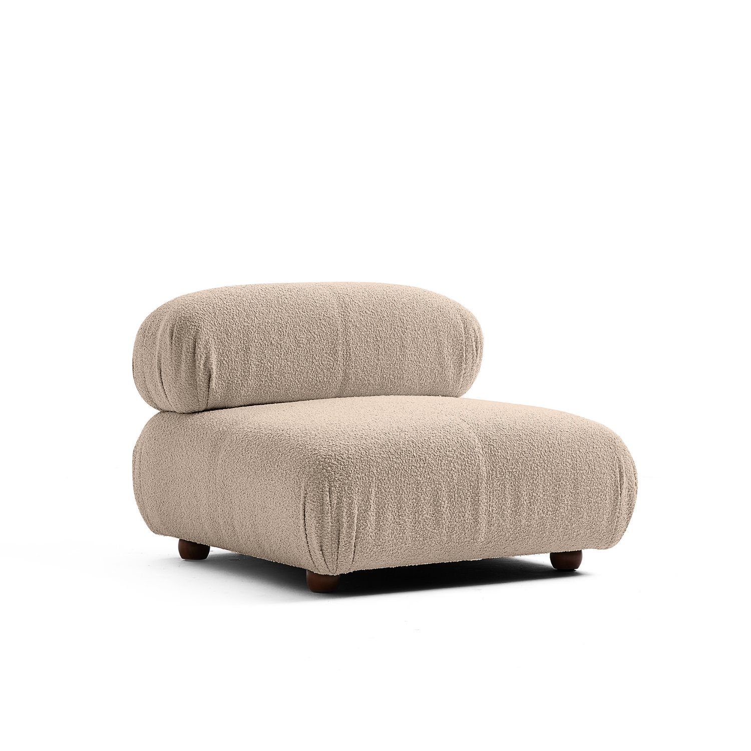 Touch me Sofa Knuffiges Sitzmöbel neueste Generation aus Komfortschaum Graubraun-Lieferung und Aufbau im Preis enthalten!