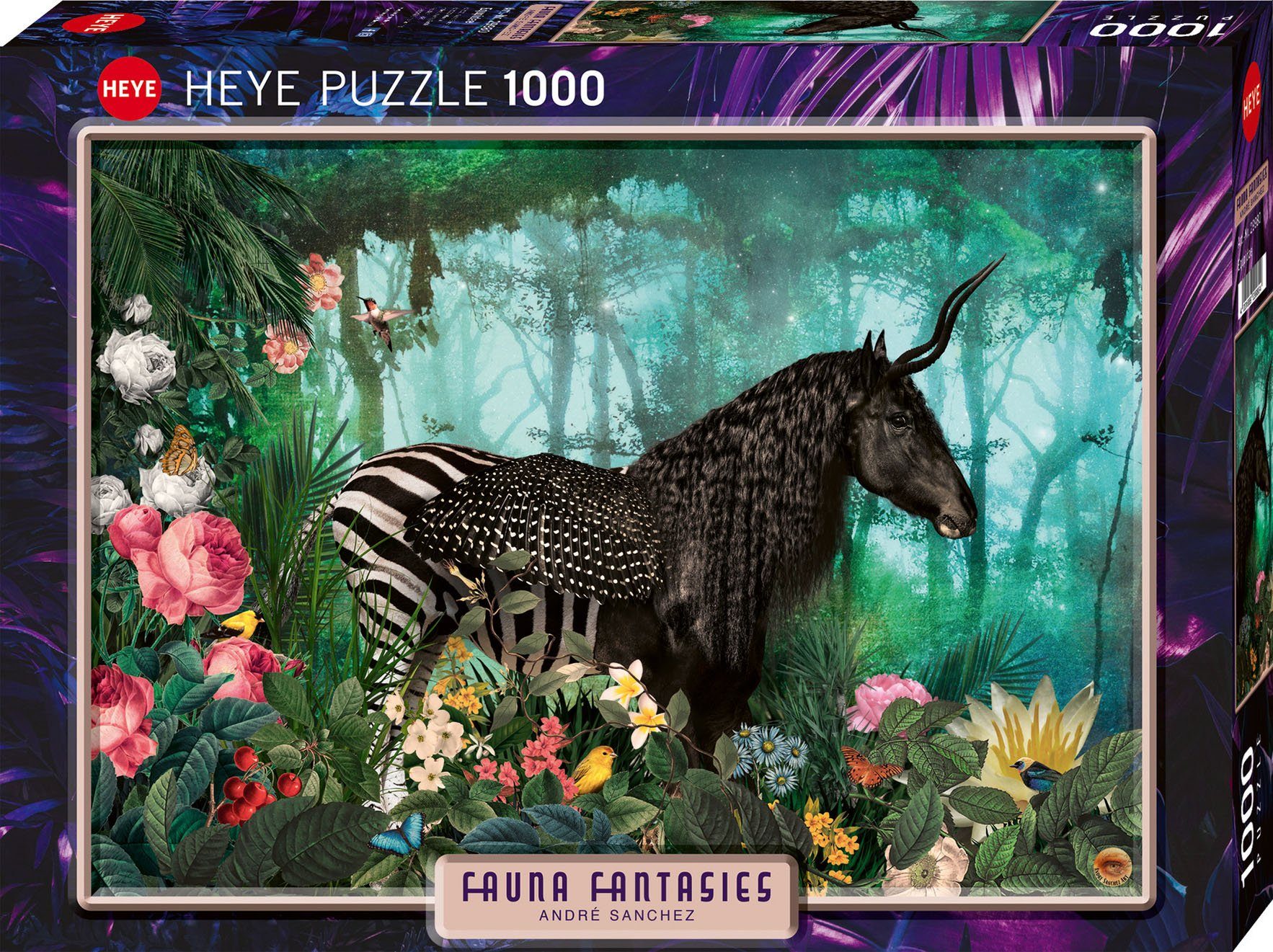 HEYE Puzzle Equpidae / Fauna Fantasies, 1000 Puzzleteile, Made in Germany