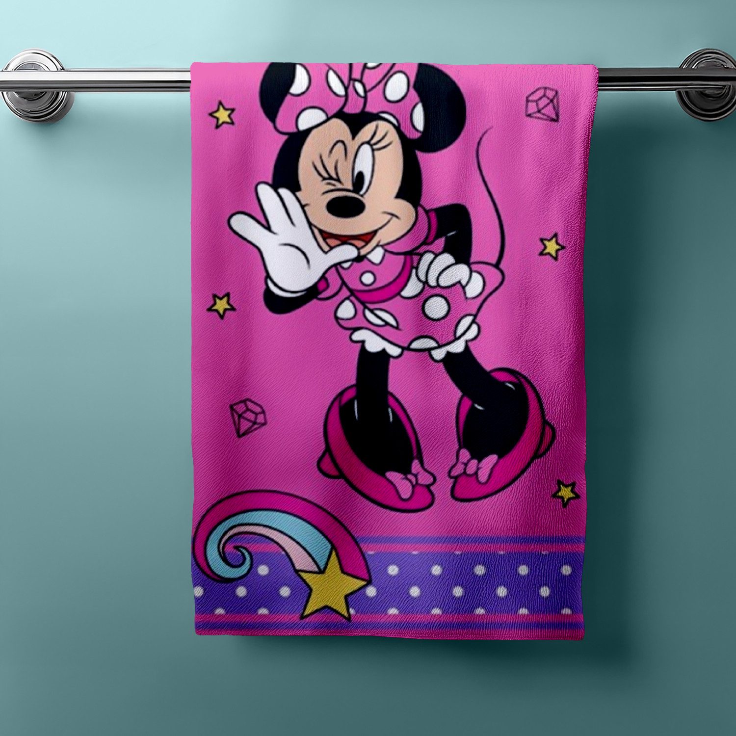 Disney Handtücher Disney Minnie Mouse Duschtuch Strandtuch Badetuch 70 x 14 günstig online kaufen