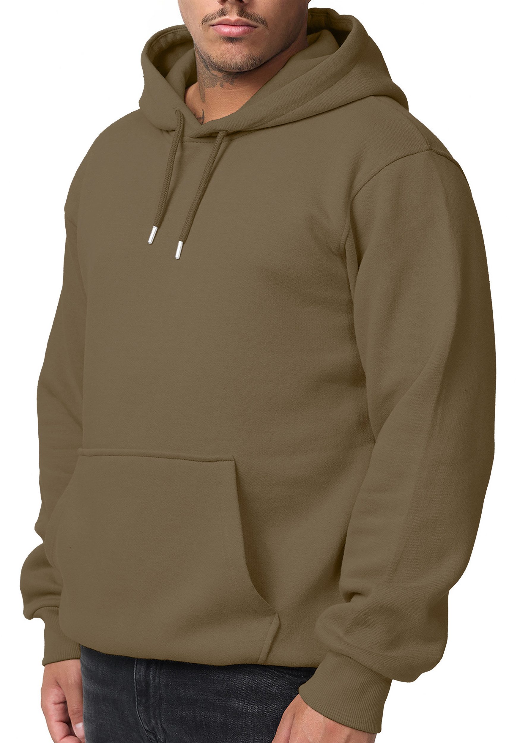 Smith & Solo Kapuzensweatshirt Hoodie Herren Kapuzenpullover (1-tlg) Baumwollmischung