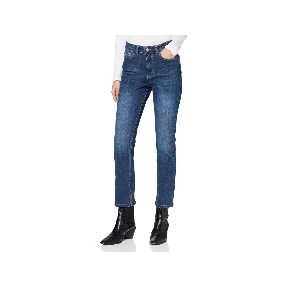 MORE&MORE 5-Pocket-Jeans blau (1-tlg)