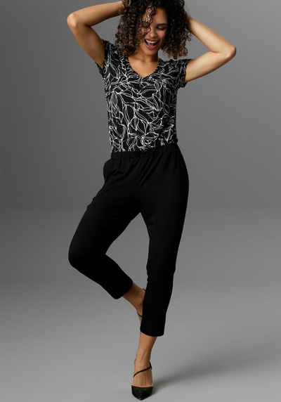 Aniston SELECTED Jumpsuit mit Gummizug und seitlichen Eingrifftaschen