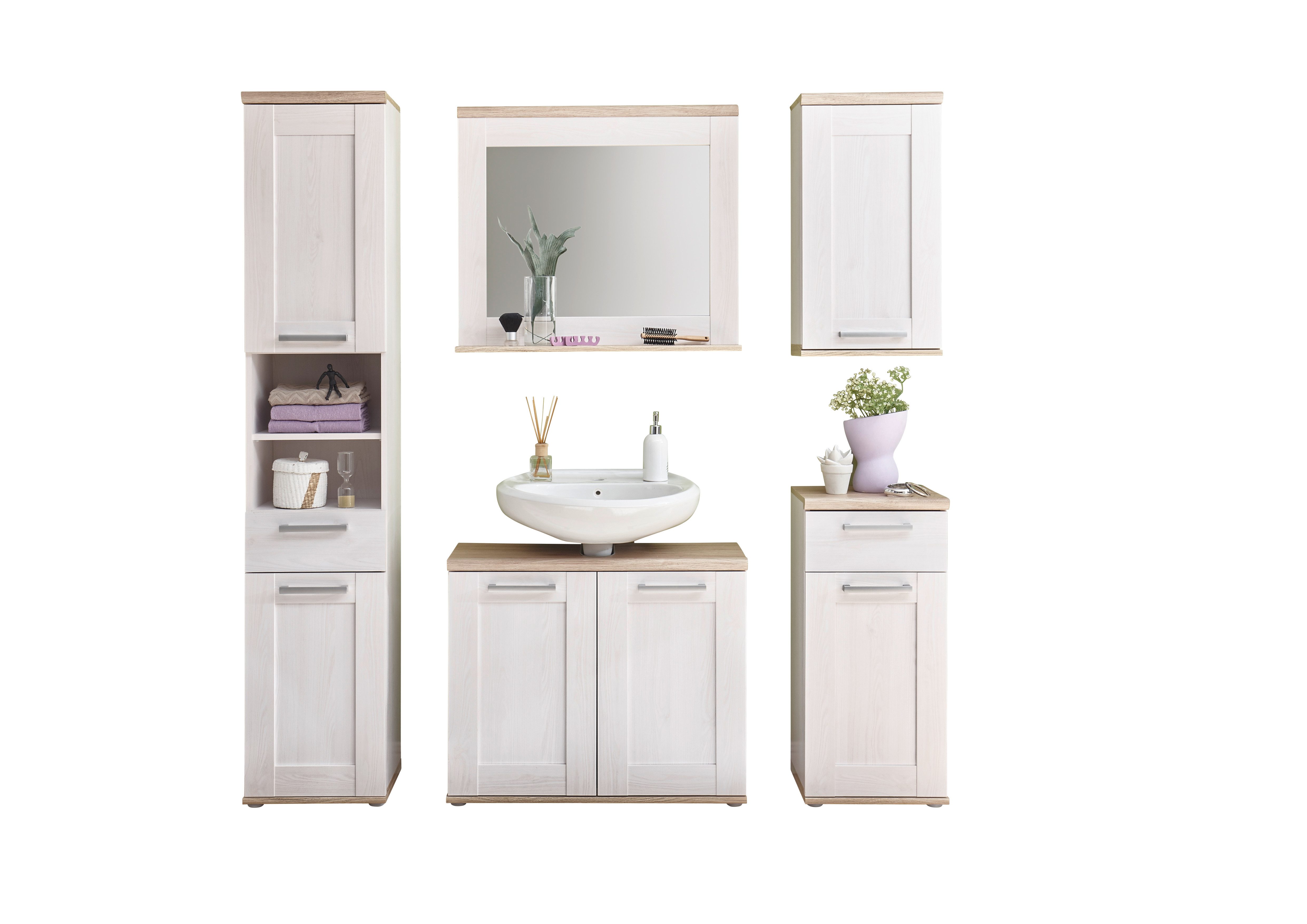 moebel-dich-auf Badmöbel-Set ELEGANCE, (Set 1, Hochschrank, günstig online kaufen