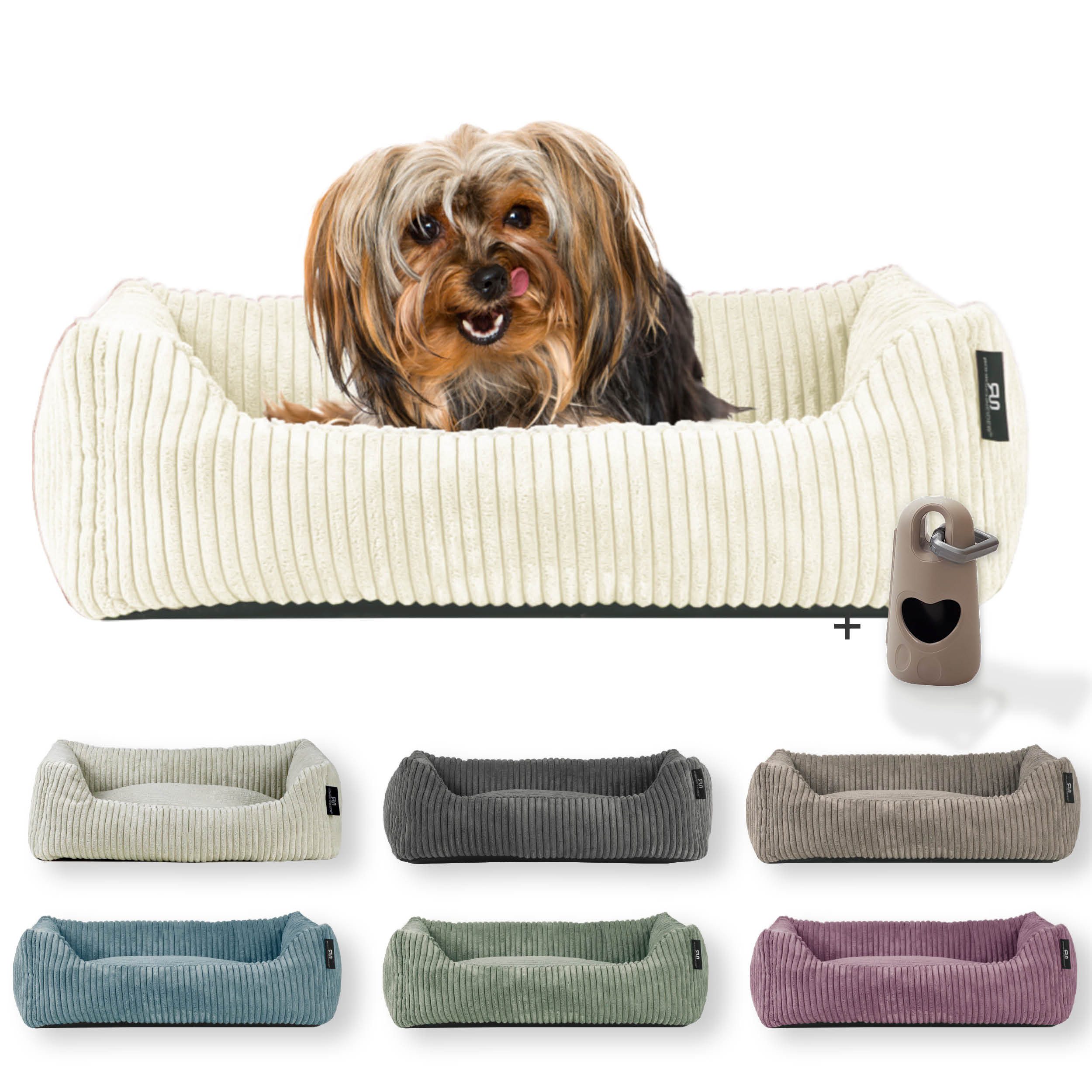 Rohrschneider Tierbett Hundebett Hundekorb Cordstoff, inkl. günstig online kaufen