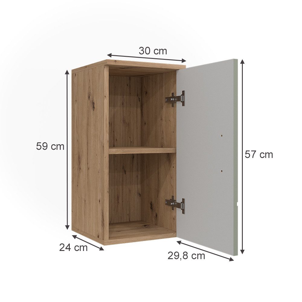 Vicco Hängeschrank Irma, Salbeigrün, 30 x 59 cm (1-St)