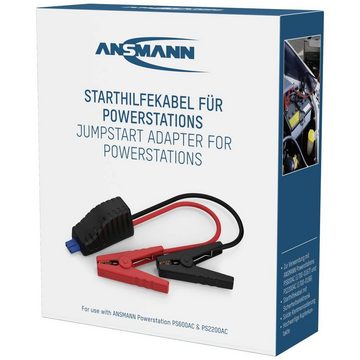 ANSMANN AG Starthilfekabel Powerstation Jumpstart Adapter Starthilfekabel, mit Kunststoffzangen, mit Schutzschaltung