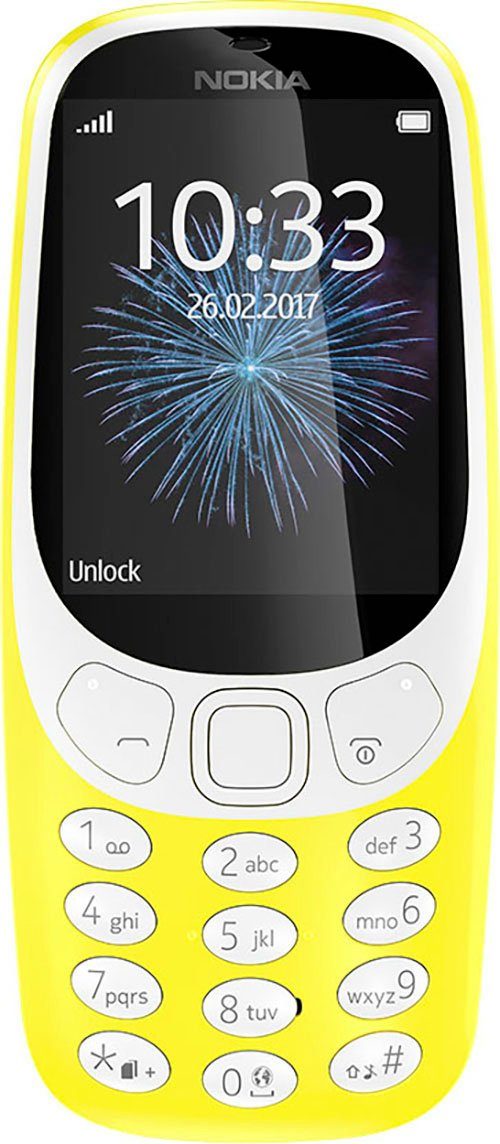 (6,1 16 Zoll, GB Handy 3310 cm/2,4 MP Kamera) Nokia 2 gelb Speicherplatz,