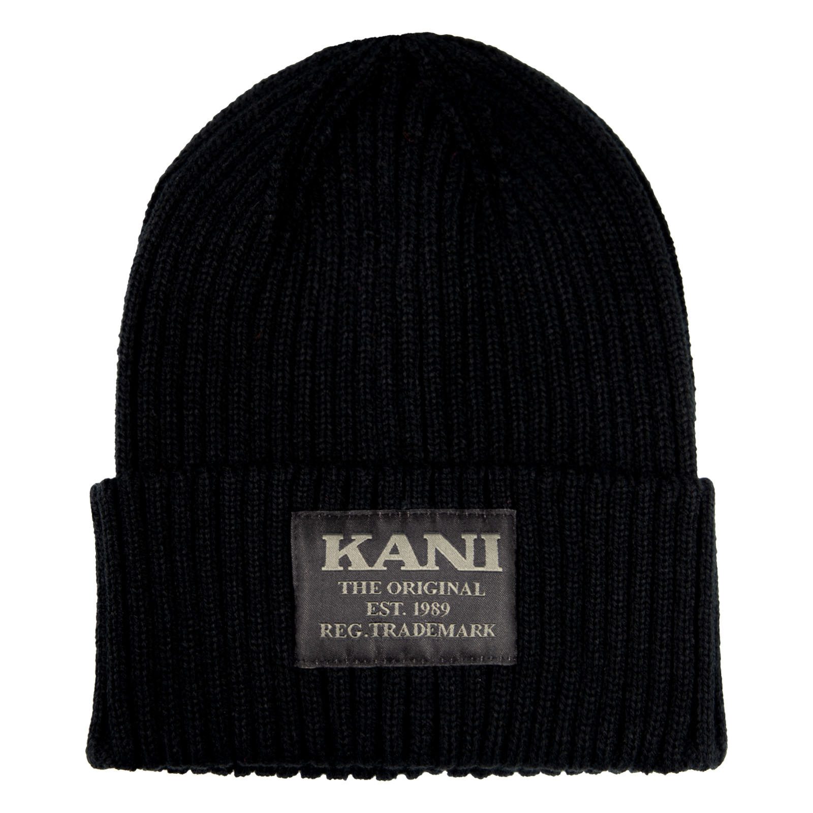 Karl Kani Strickmütze Woven Retro Classic Beanie mit aufgesticktem Markenpa günstig online kaufen
