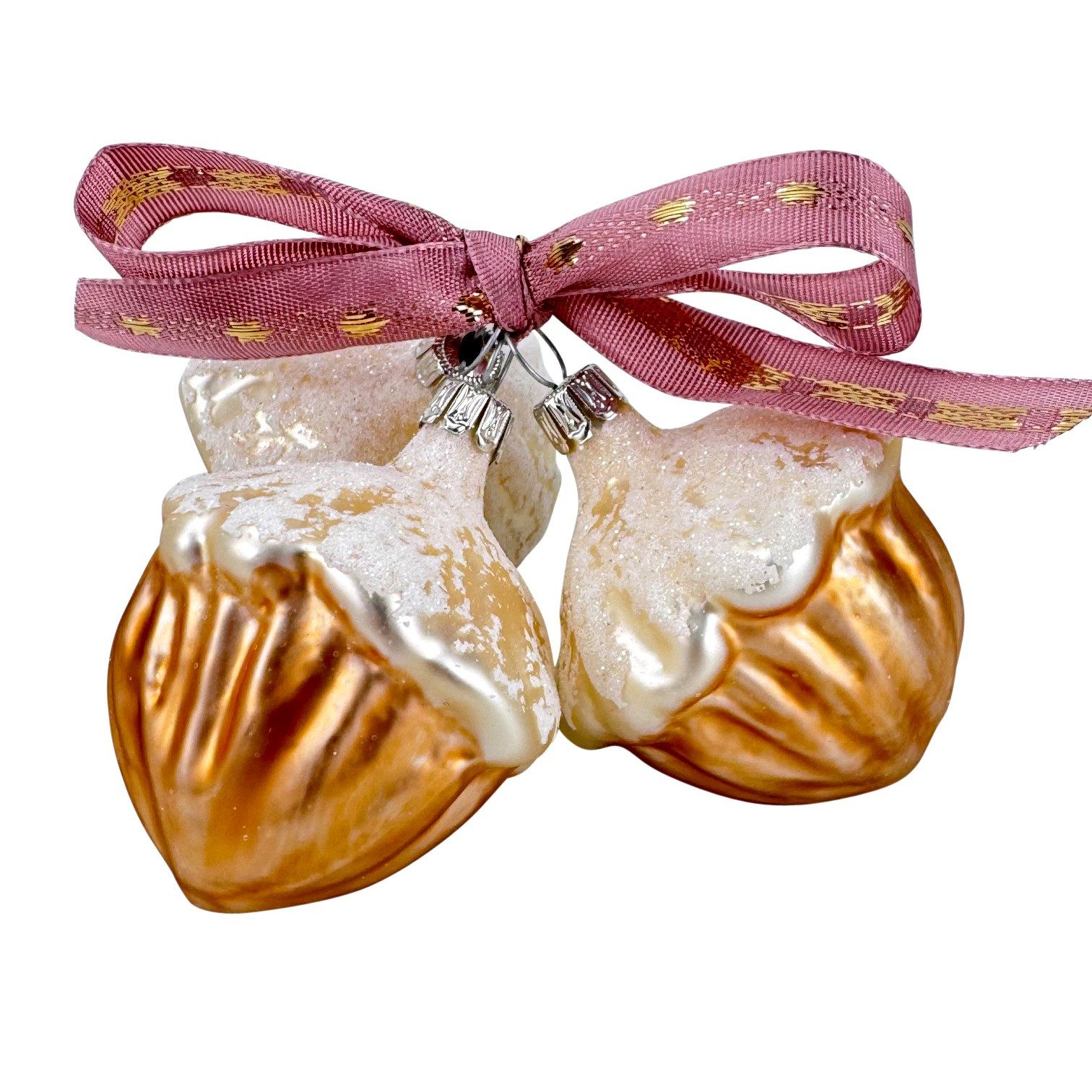 SAICO Original Christbaumschmuck "3 Haselnüsse für Aschenbrödel" Glasdekoration - Weihnachtsdeko, wunderschöne Figur aus Glas