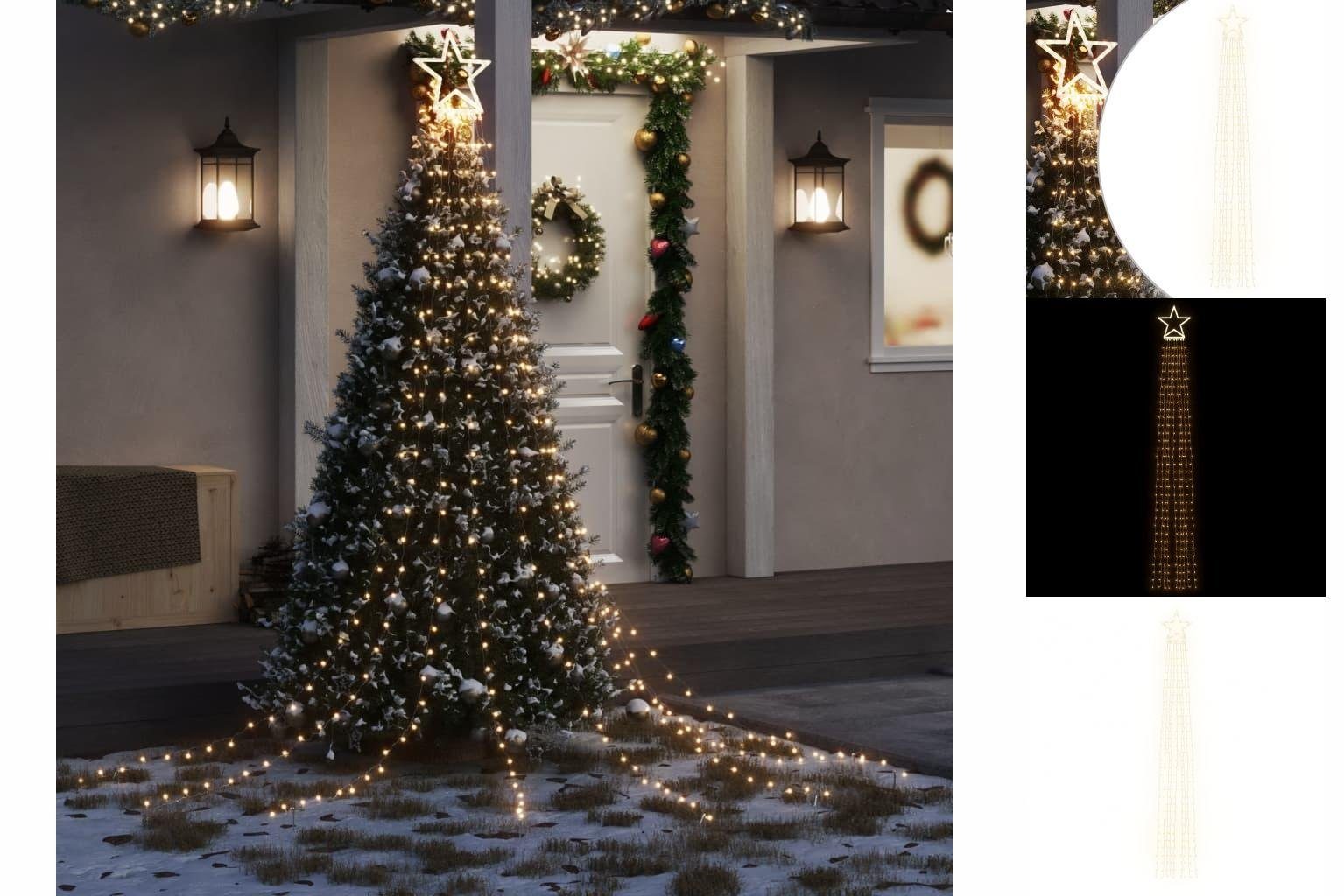vidaXL Dekolicht Weihnachtsbaum-Beleuchtung 320 375 LEDs cm Außenbereich Warmweiß